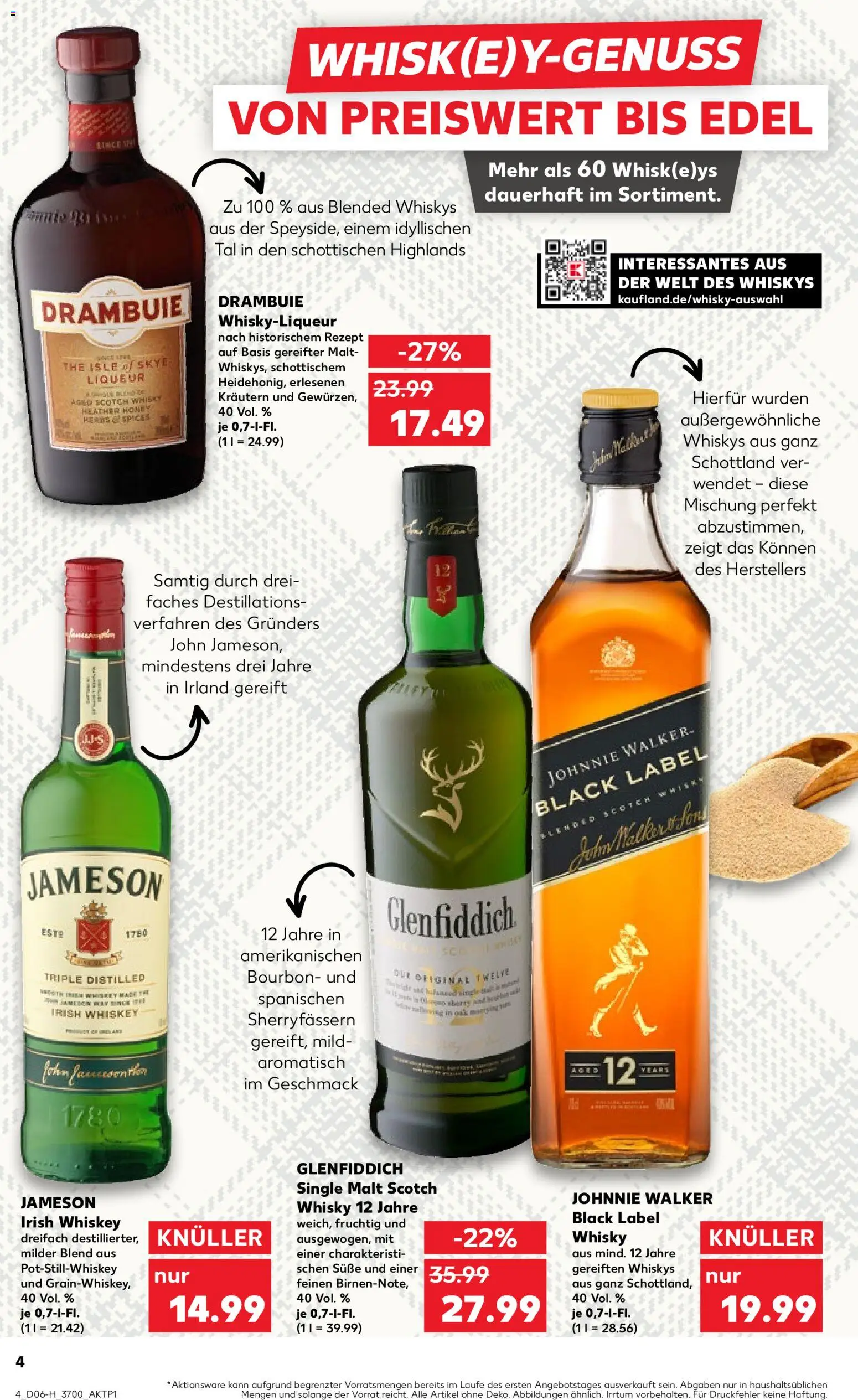 Kaufland prospekt Rostock	 – gültig ab 05.02.2026 | Seite: 4 | Produkte: Whisky, Jameson, Mars, Bourbon