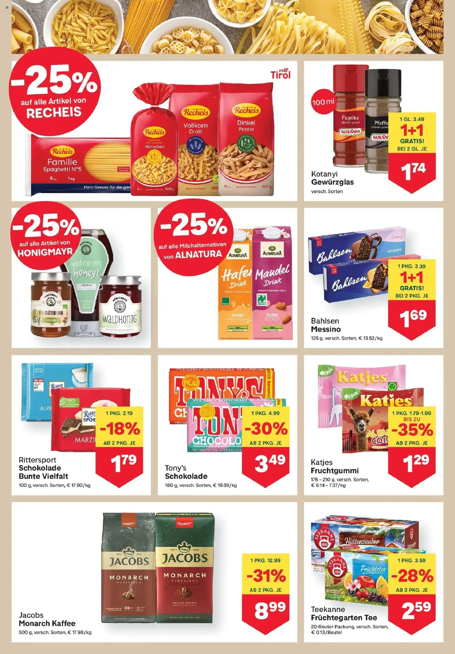 MPREIS Lenzing gültig ab 05.02.2026 | Seite: 6 | Produkte: Hajdina liszt, Kaffee, Schokolade, Tee