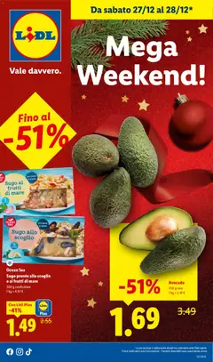 Anteprima del volantino Lidl Mega Weekend catalogo valido a partire dal 27.12.2025