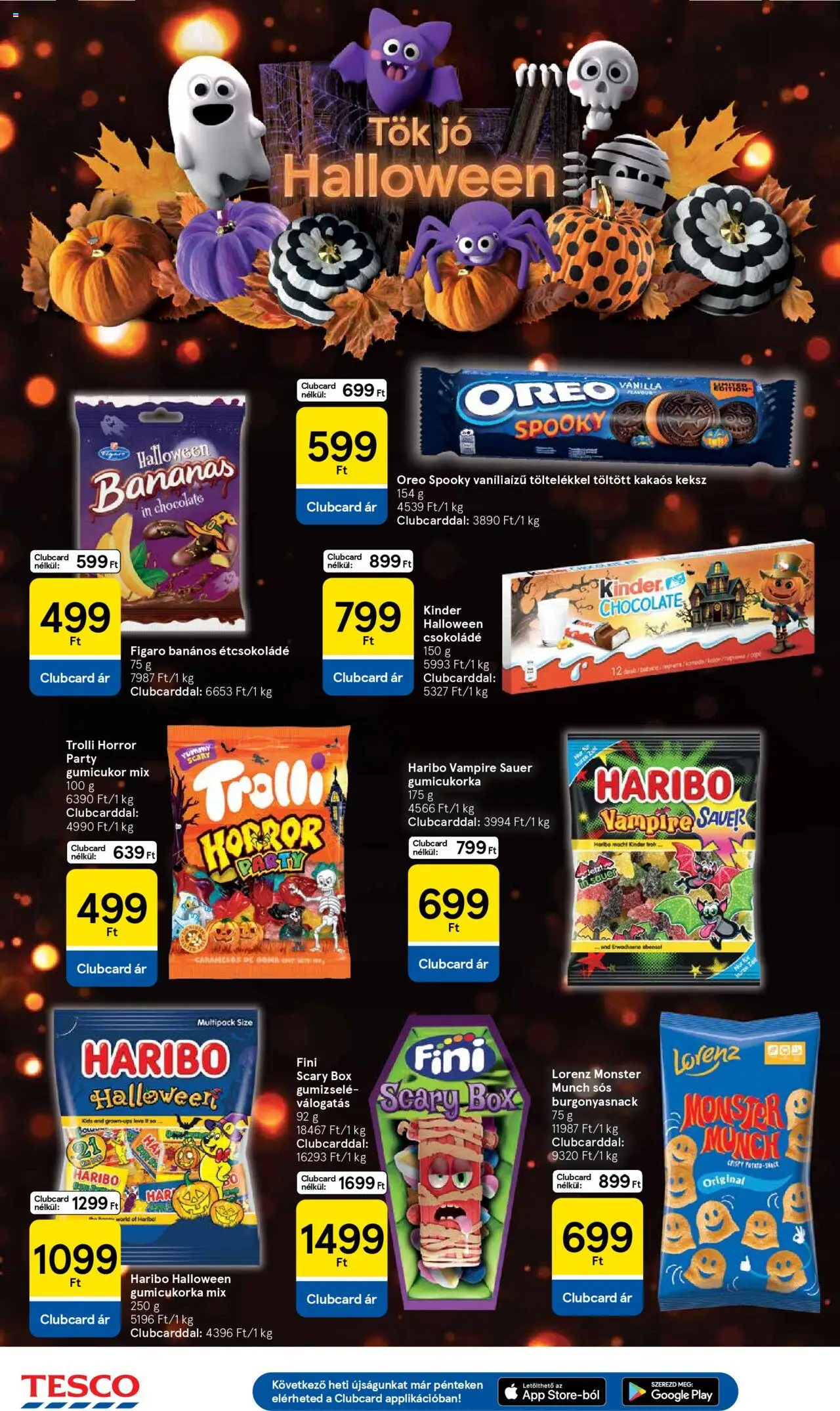 Tesco akciós ujság - amely érvényes a következő dátumtól: 09.10.2025 | Oldal: 6 | Termékek: Tök, Étcsokoládé, Csokoládé, Keksz