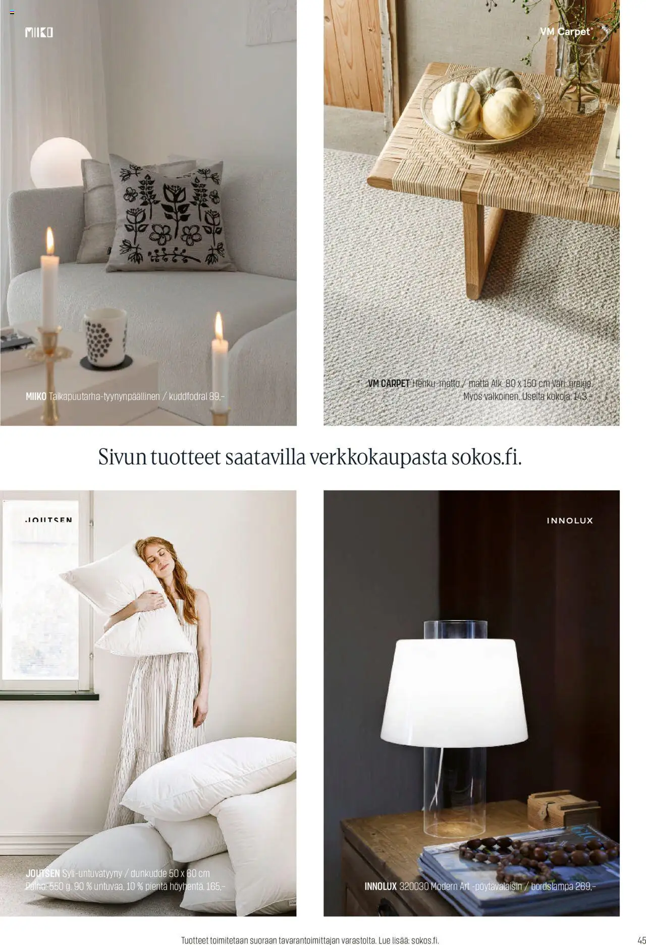 Sokos tarjoukset – voimassa 13.10.2025 alkaen | Sivu: 45 | Tuotteet: Pöytävalaisin