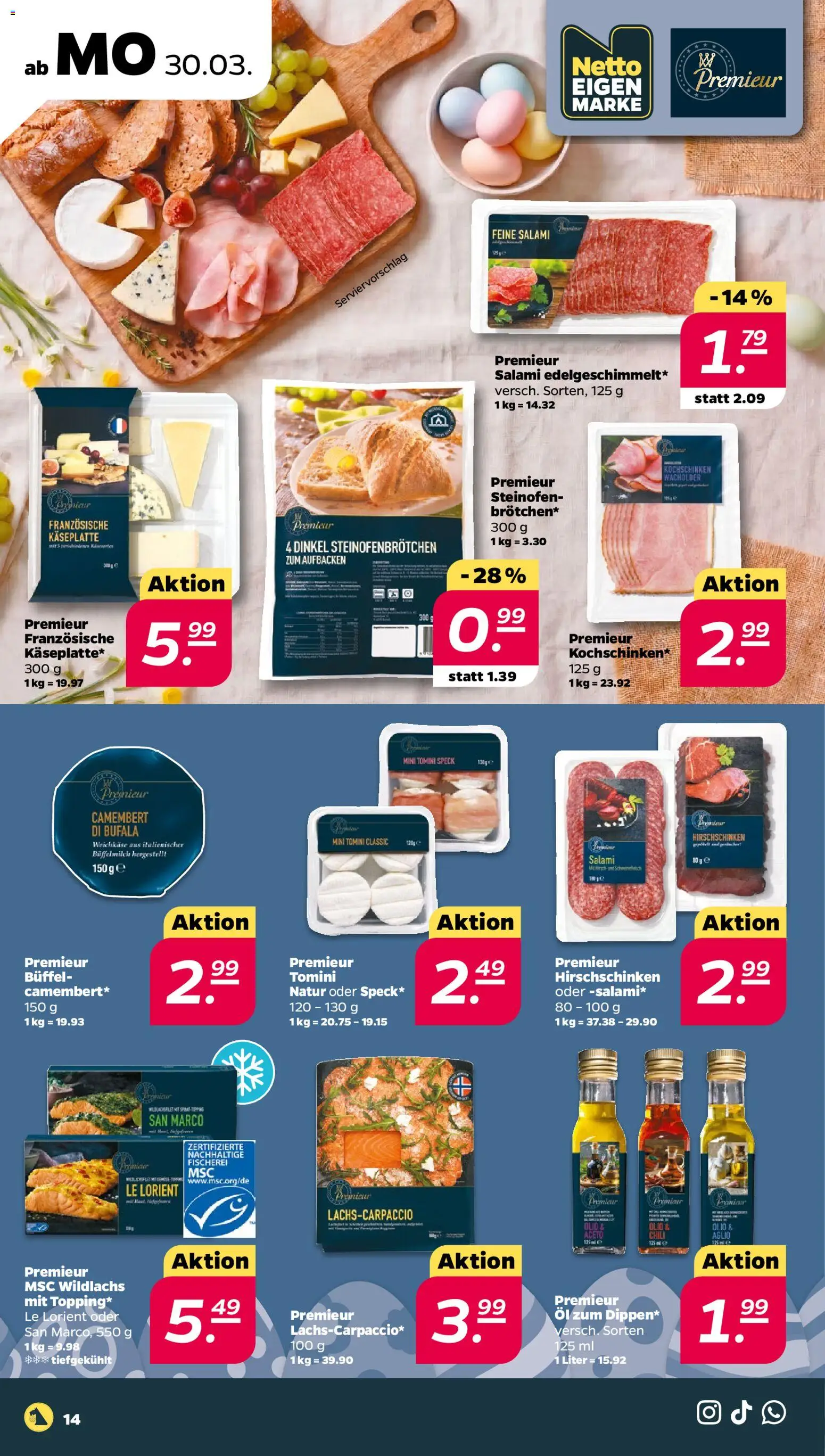 Netto Prospekt 	 – gültig ab 30.03.2026 | Seite: 14 | Produkte: Öl, Salami