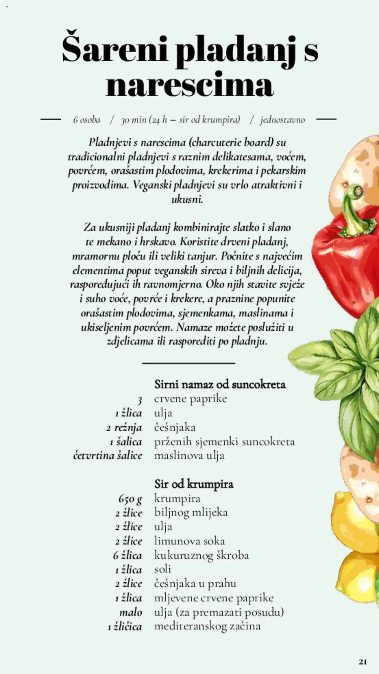 Lidl katalog | vrijedi od 11.03.2025 | Stranica: 21 | Proizvodi: Povrće, Šalica, Pladanj, Namaz