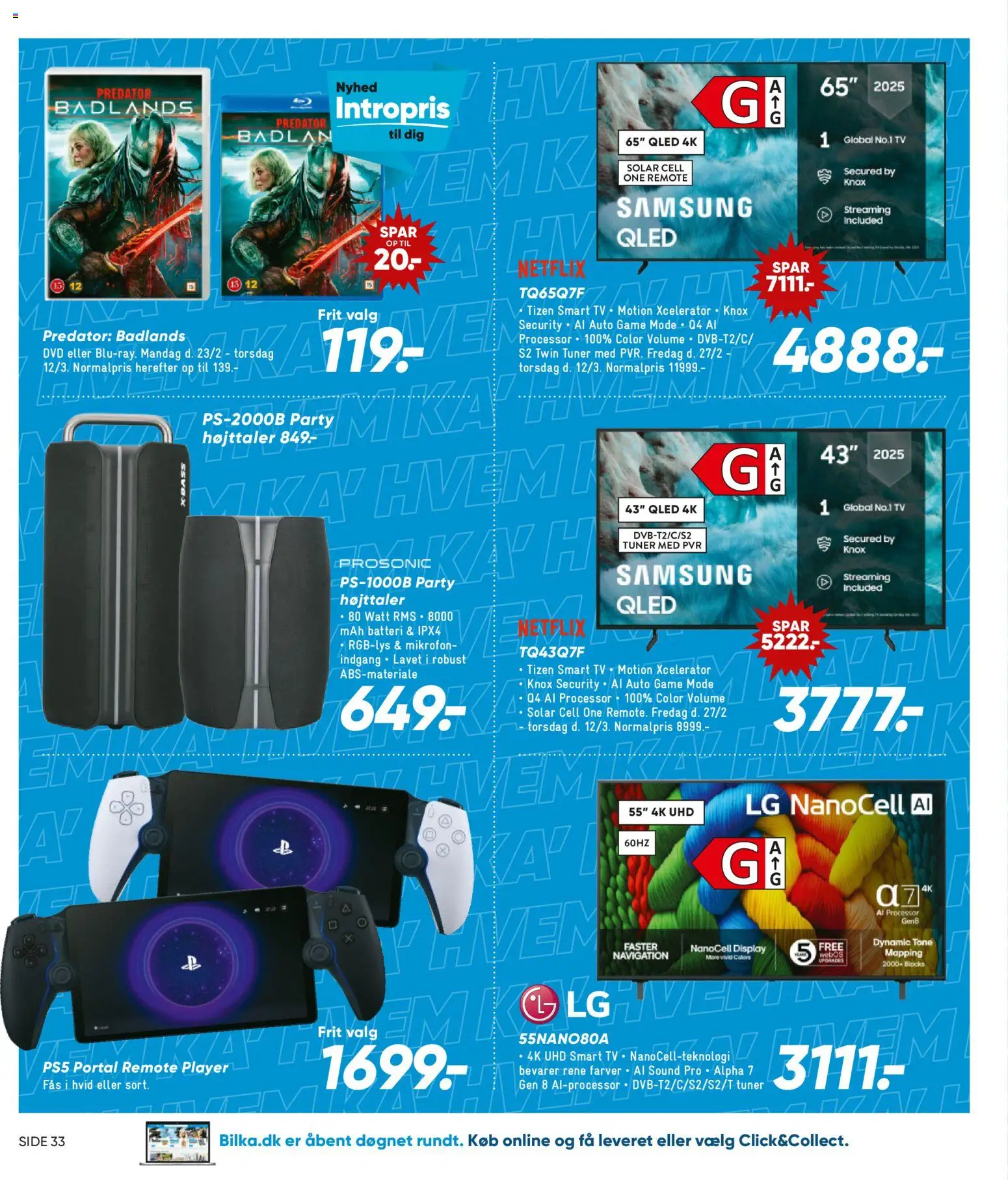 Bilka tilbudsavis – gyldig fra 27.02.2026 | Side: 28 | Produkter: Smart TV, TV, Batteri, Navigation