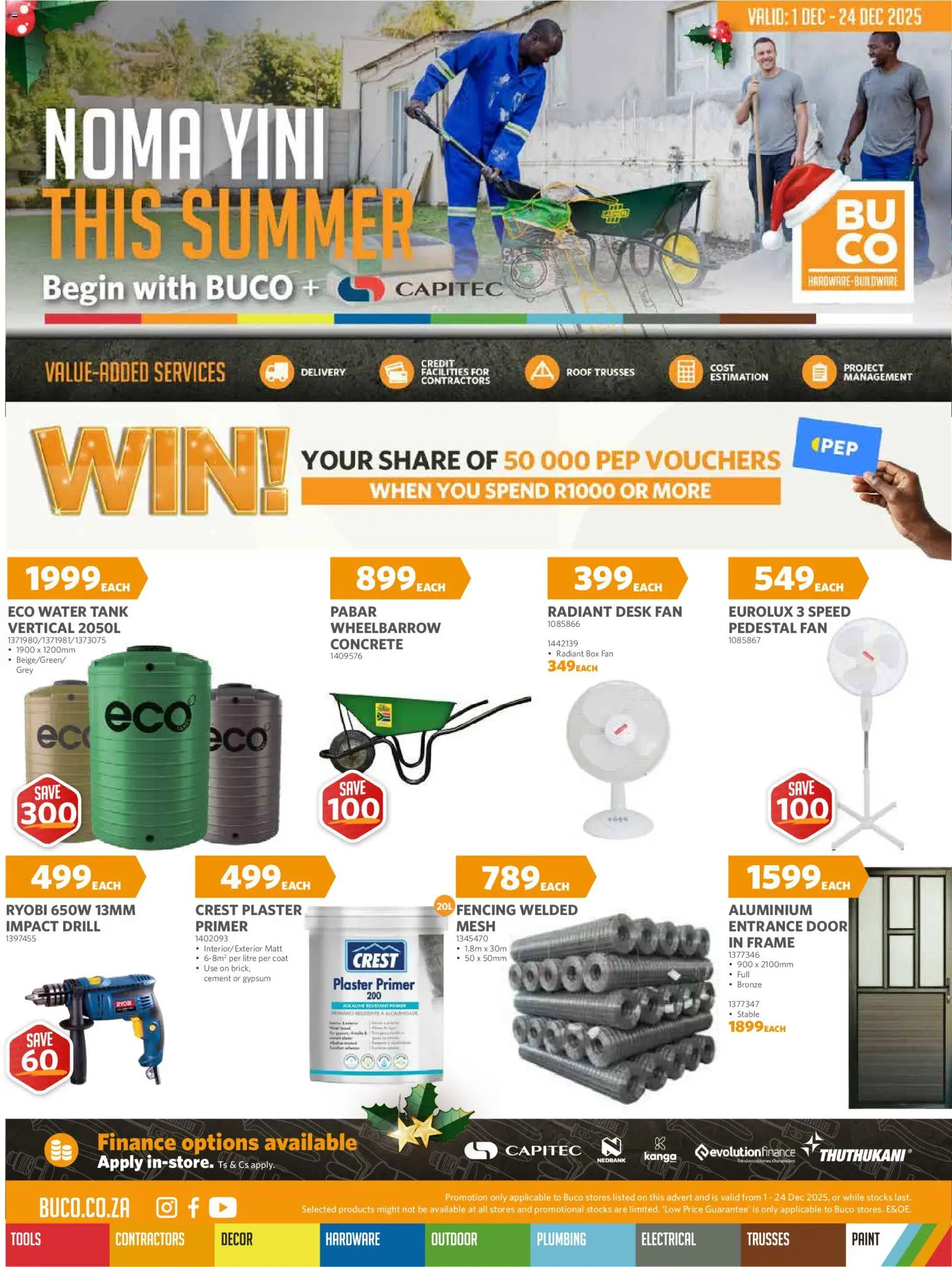 New BUCO catalogue – valid from 01.12.2025 | Page: 1 | Products: Coat, Pedestal, Frame, Fan