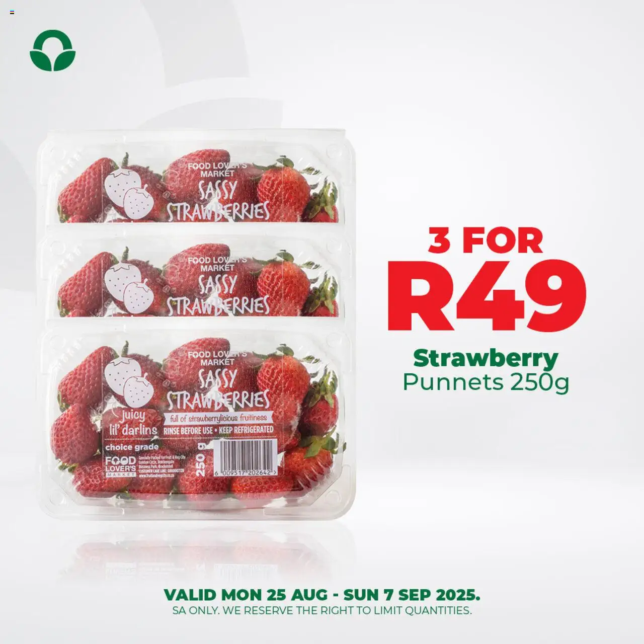 Food Lover's Market Specials │ valid from 25.08.2025 | Page: 3 | Products: Strawberries