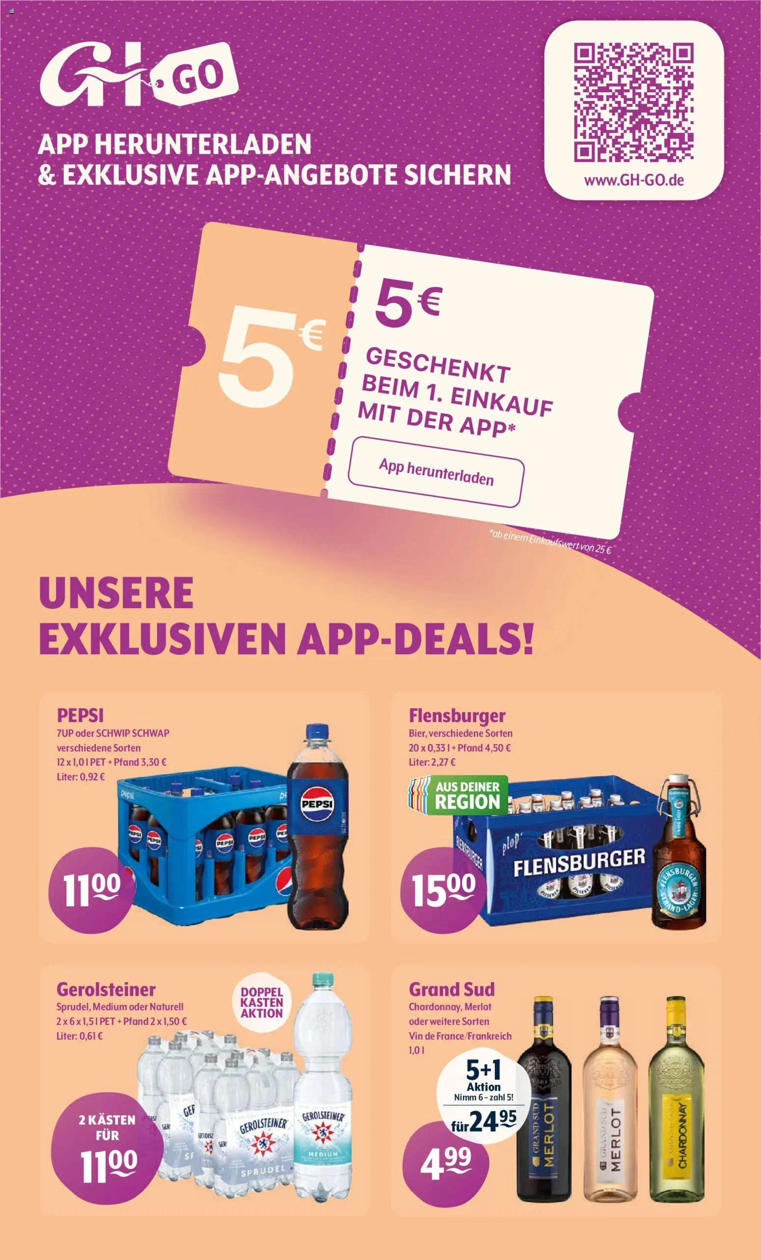 Getränke Hoffmann - Hamburg – gültig ab 09.03.2026 | Seite: 9 | Produkte: Merlot, Grand sud, Pepsi, Gerolsteiner
