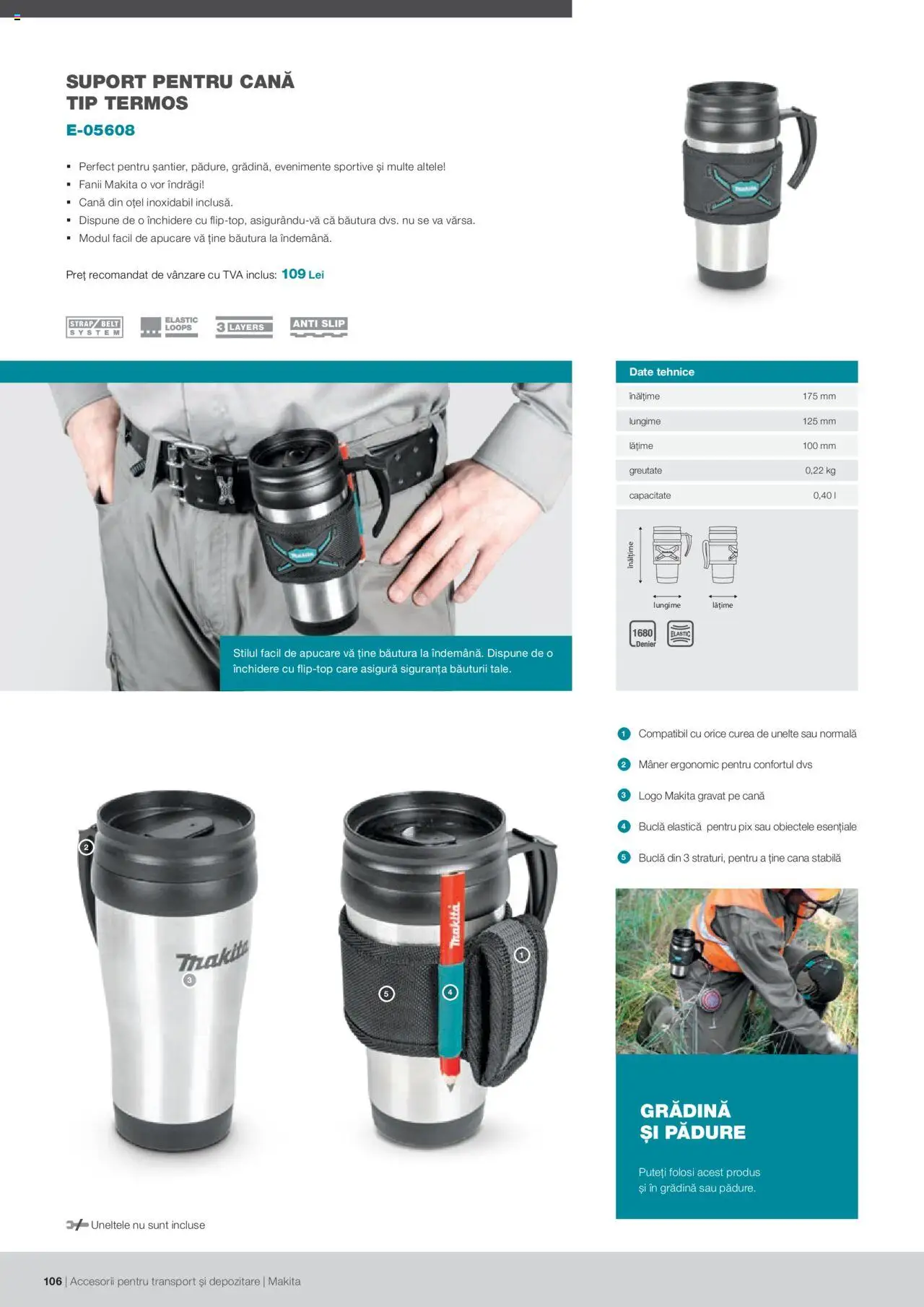 Makita catalog - Accesorii pentru transport si depozitare   – valabil de la 06.09.2021 | Pagină: 106