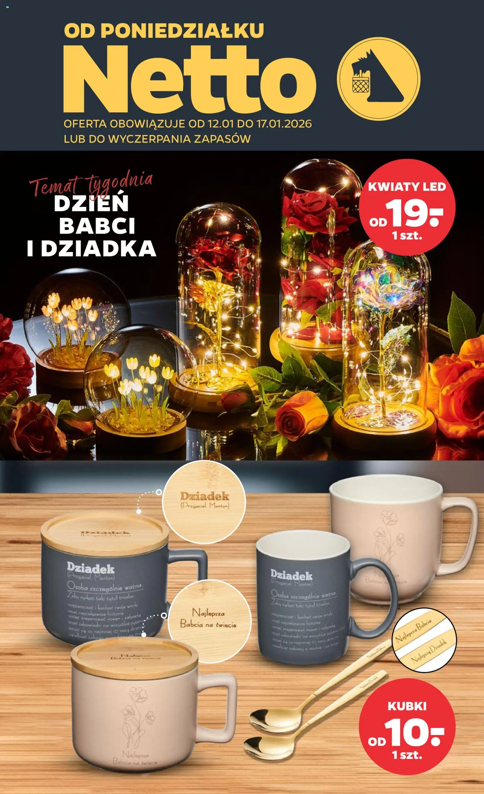 Netto gazetka - Non Food od 12.01.2026 | Strona: 1 | Produkty: Rower, Kwiaty