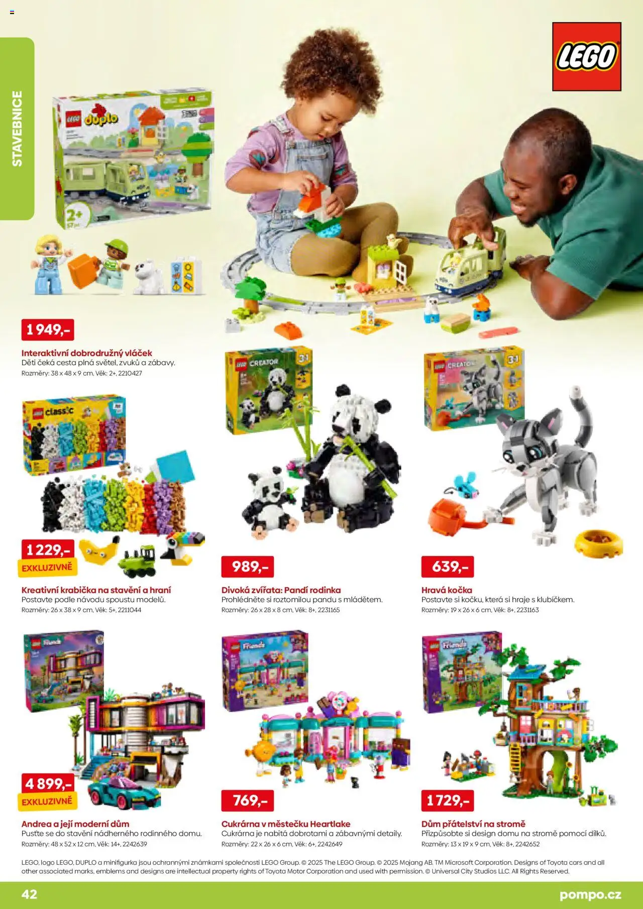 POMPO katalog Léto 2025 od 16.05.2025 | Strana: 42 | Produkty: LEGO, Krabička, Stavebnice, Lego duplo