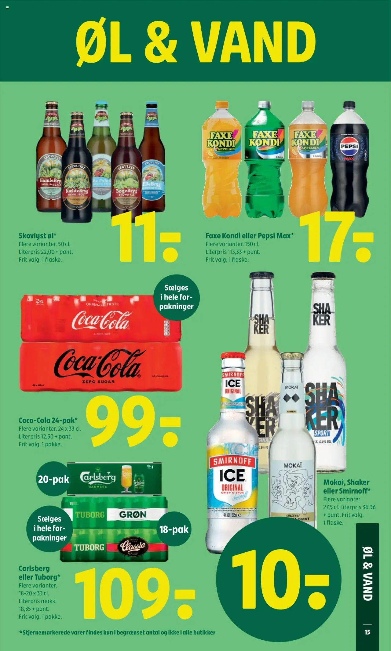 Coop 365 Tilbudsavis gyldig fra 10.07.2025 | Side: 17 | Produkter: Øl, Faxe Kondi, Pepsi