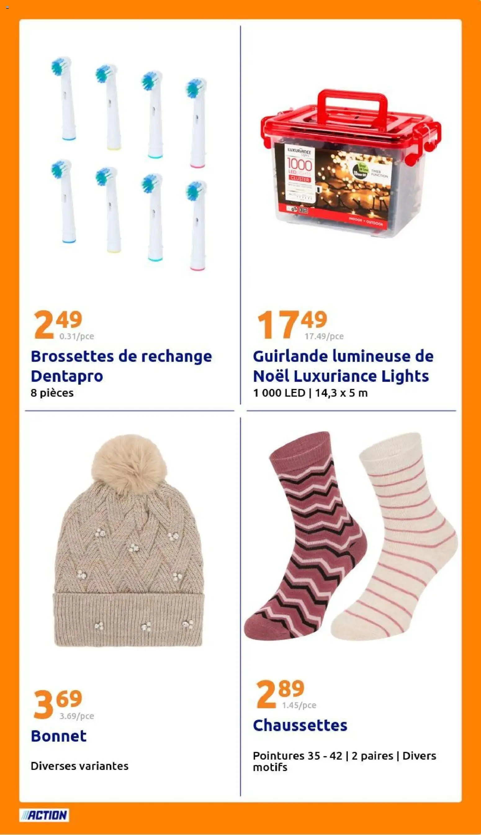 {H1} | Page: 25 | Produits: Bonnet, Guirlande lumineuse