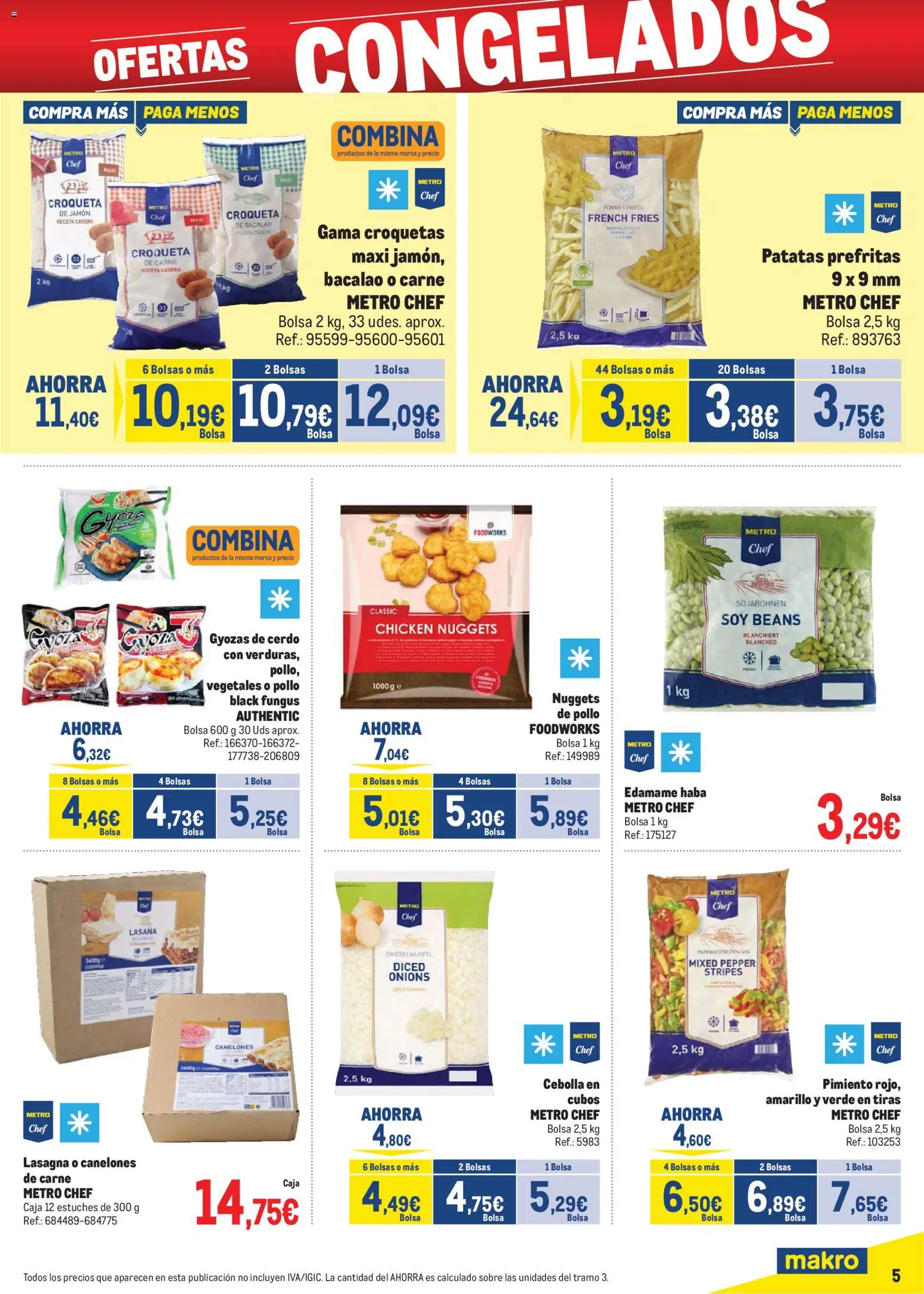 Makro - Precios Sur II │ válido desde el 02.02.2026 | Página: 5 | Productos: Cerdo, Κάδος απορρυμάτων, Παγωμένο τσάι, Nuggets