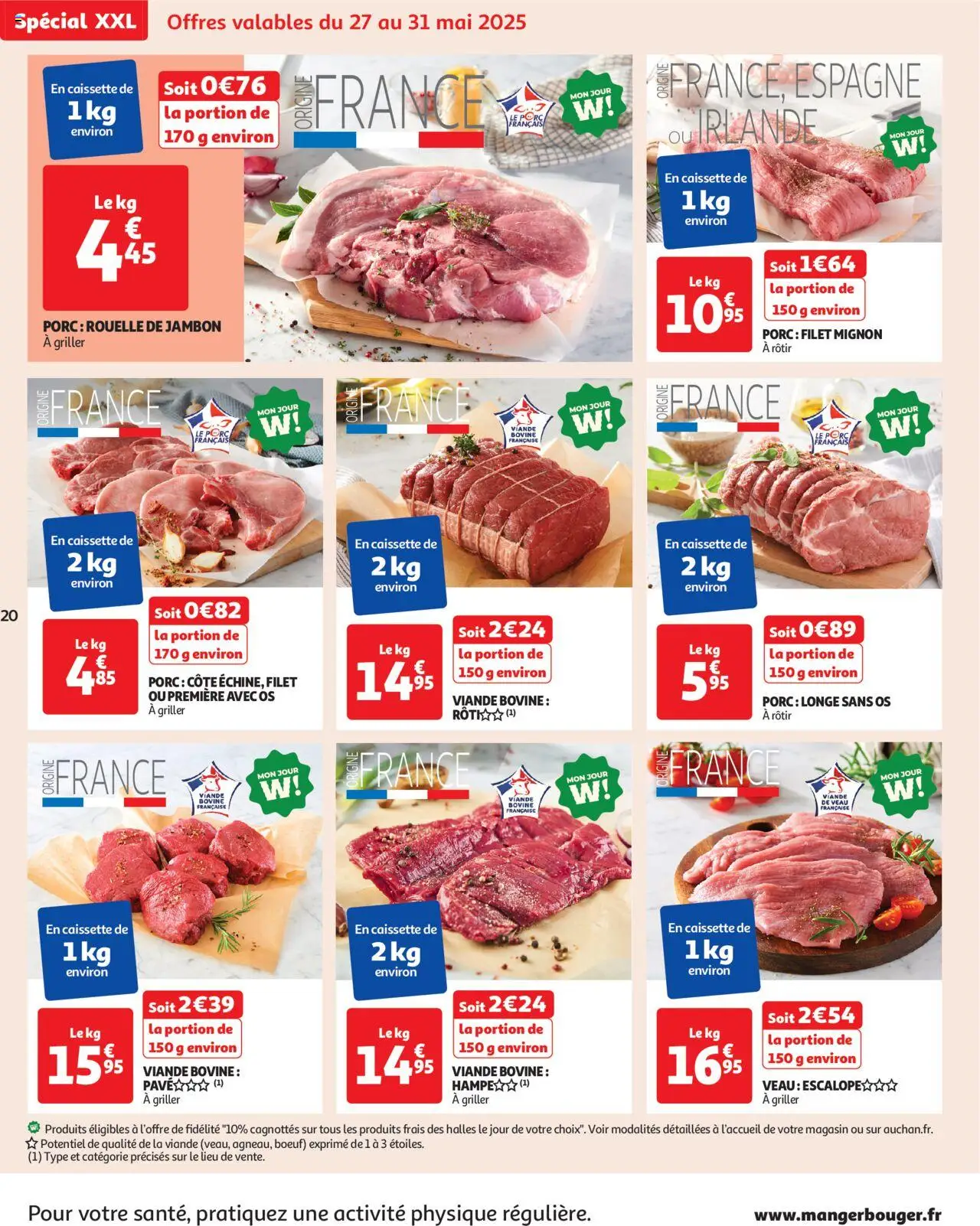  | Page: 20 | Produits: Viande, Porc, Porc filet mignon, Viande bovine