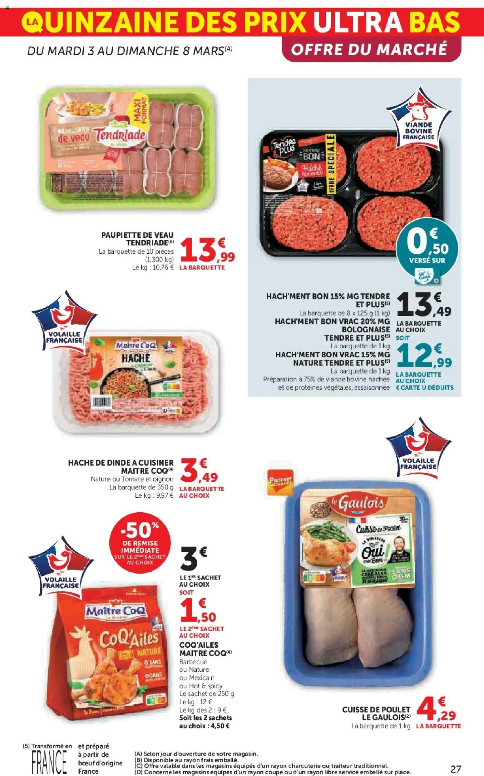 {H1} | Page: 27 | Produits: Barbecue, Volaille, Cuisse de poulet, Viande bovine