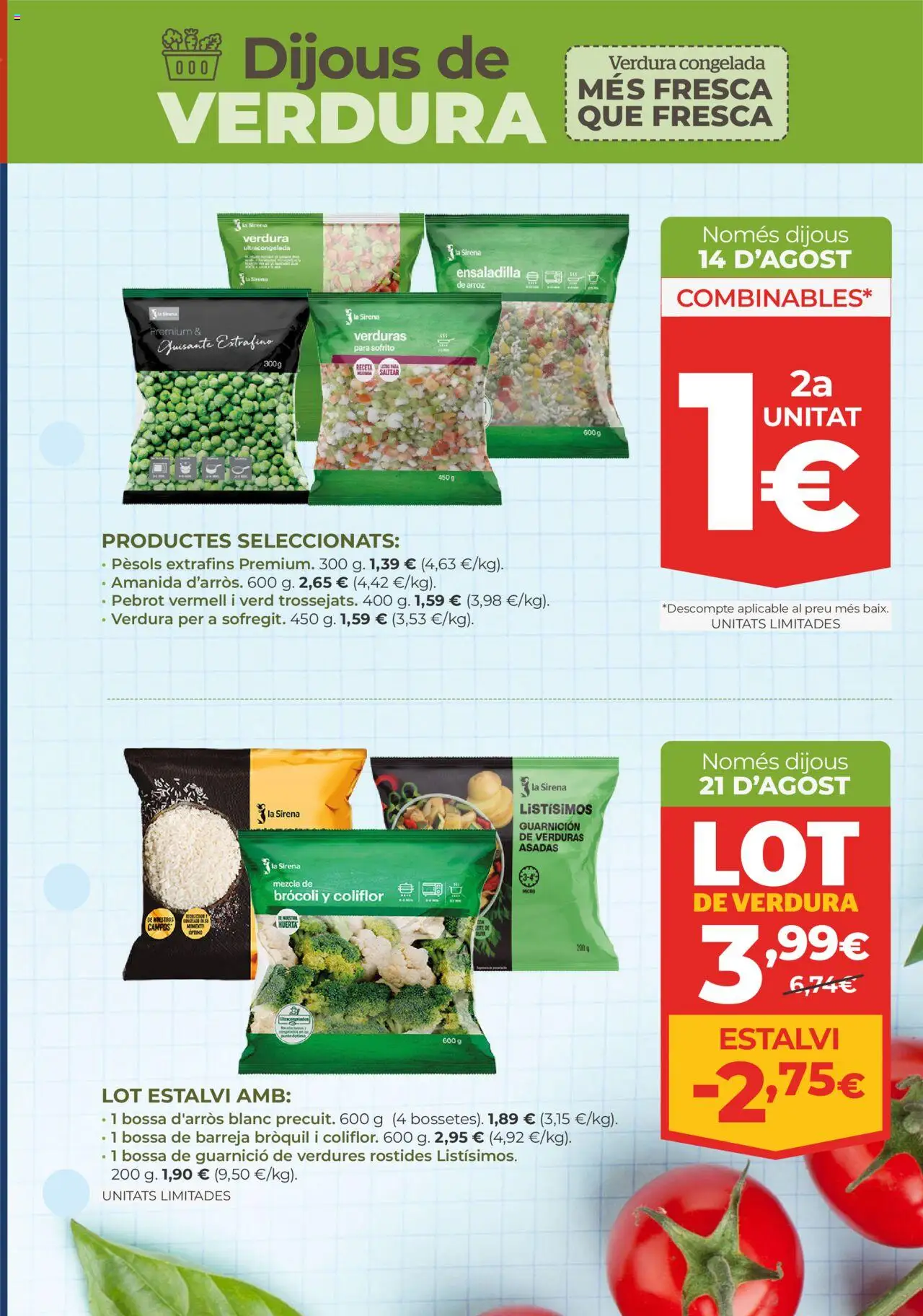 La Sirena - Andorra │ válido desde el 14.08.2025 | Página: 9 | Productos: Ensaladilla, Arroz