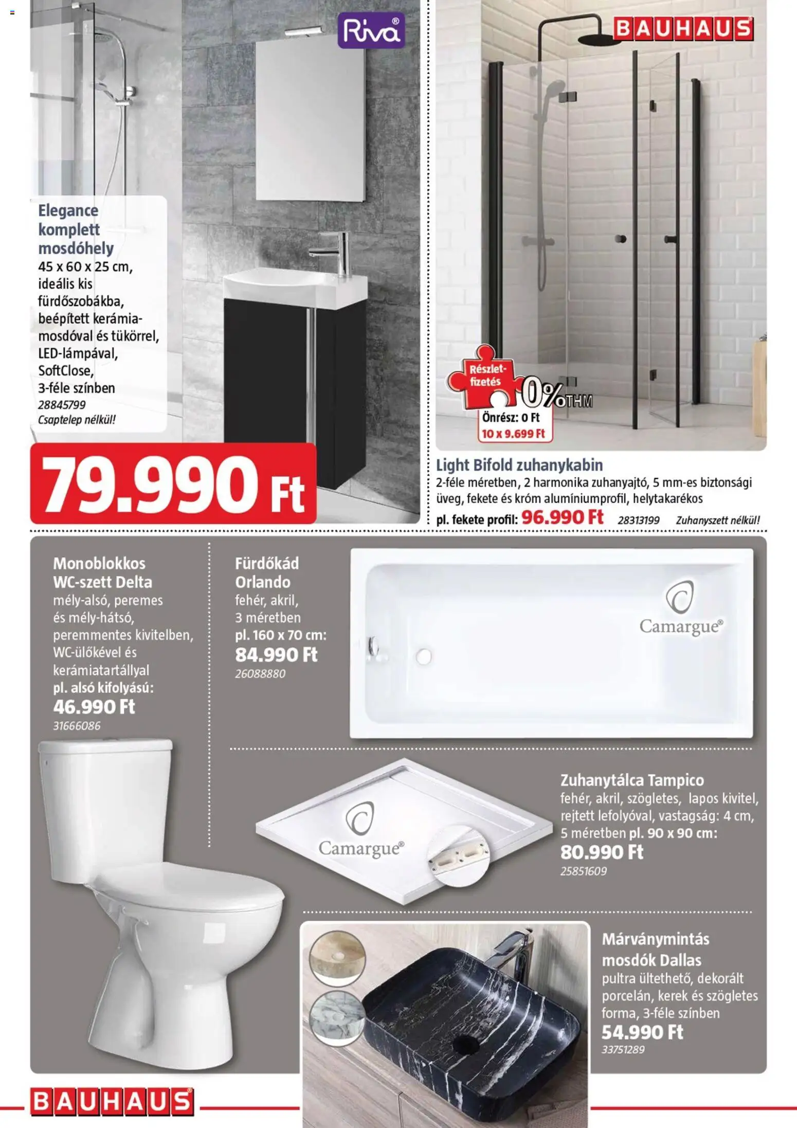 Bauhaus akciós ujság - amely érvényes a következő dátumtól: 05.03.2026 | Oldal: 26 | Termékek: Csaptelep, Zuhanykabin, Fürdőkád