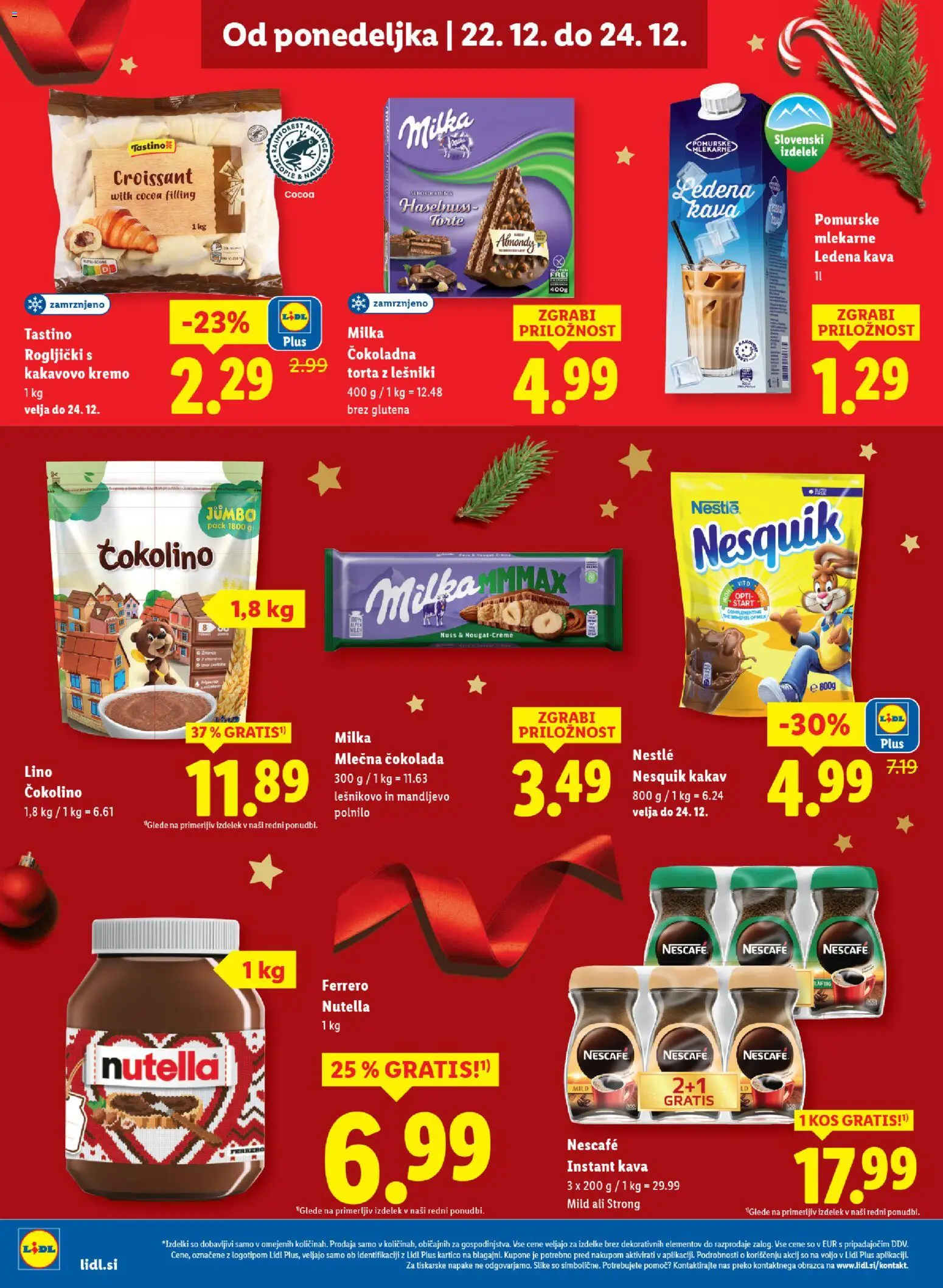Novi Lidl katalog ponudbe – veljaven od 18.12.2025 | Stran: 36 | Izdelki: Rogljički, Torta, Instant kava, Kava