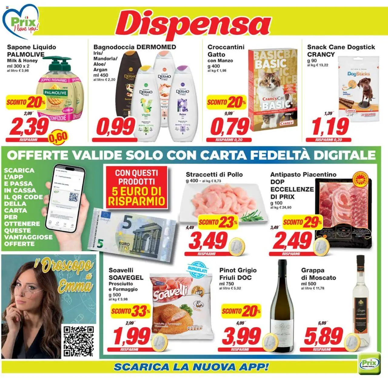 Volantino Prix del 26.09.2025 | Pagina: 14 | Prodotti: Sapone, Manzo, Formaggio, Prosciutto