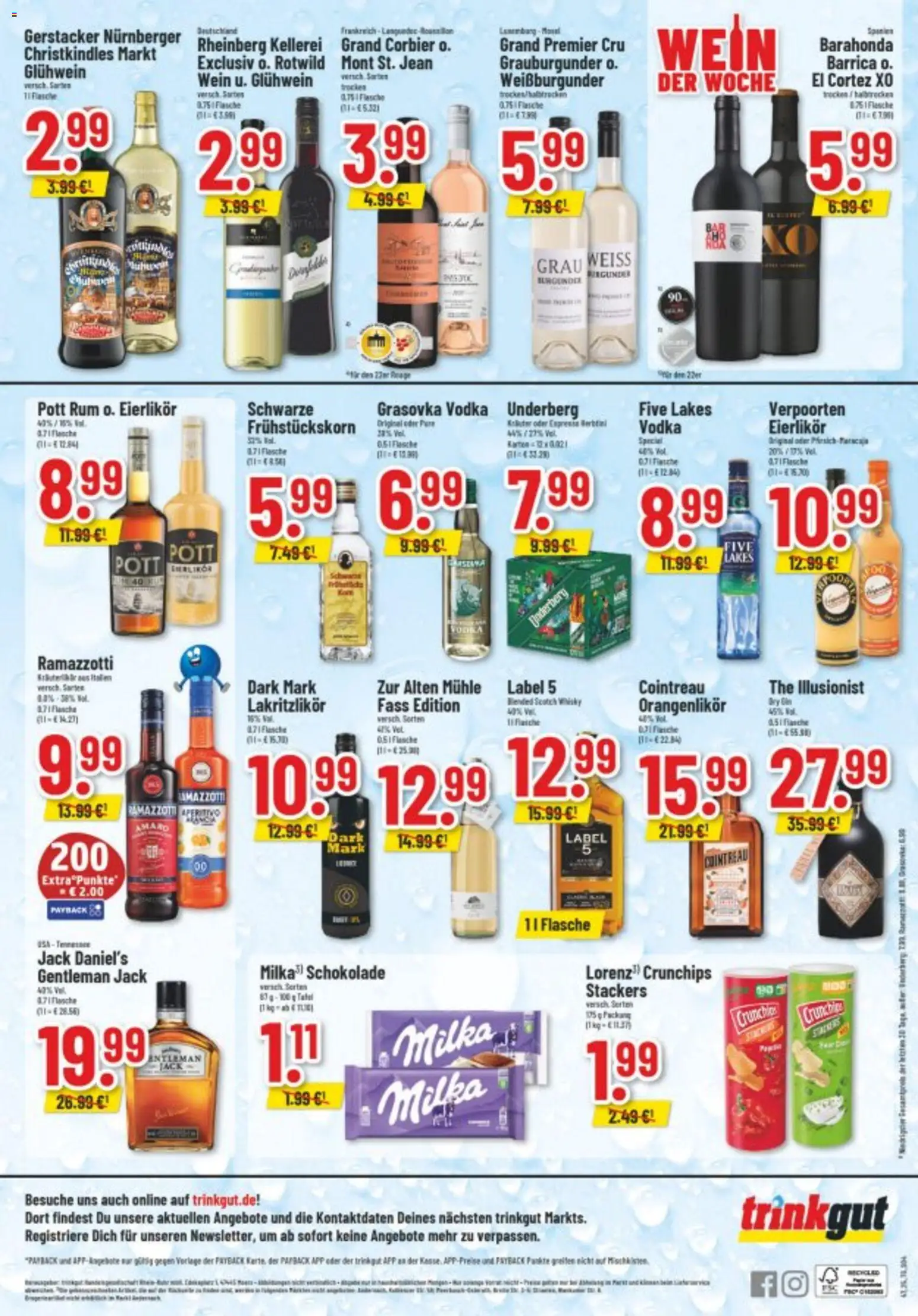 Trinkgut Prospekt 	 – gültig ab 17.11.2025 | Seite: 6 | Produkte: Jack Daniel's, Milka, Vodka, Gin
