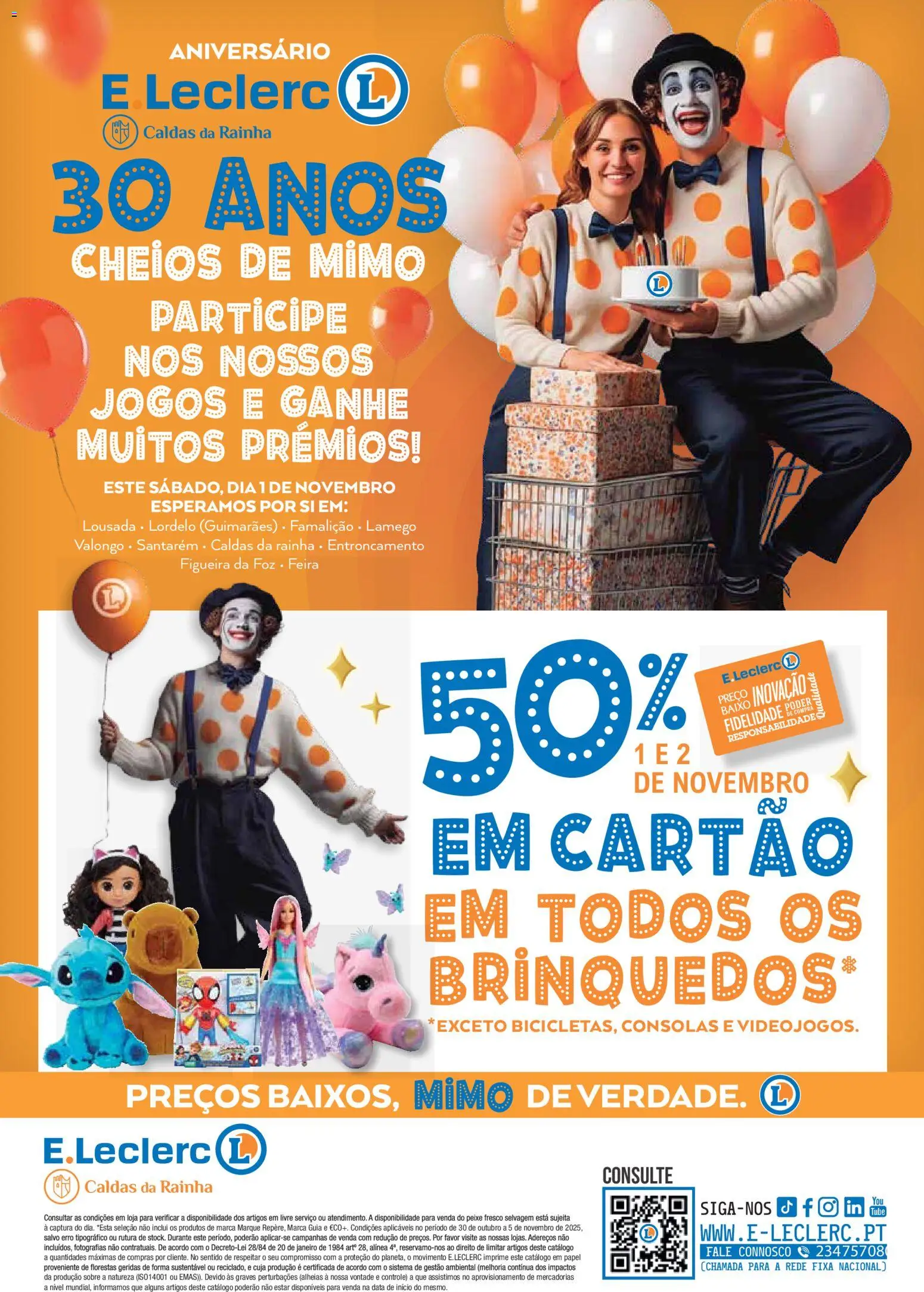 E.Leclerc folheto Aniversário Caldas da Rainha │ válido de 30.10.2025 | Página: 36 | Produtos: Jogos, Peixe