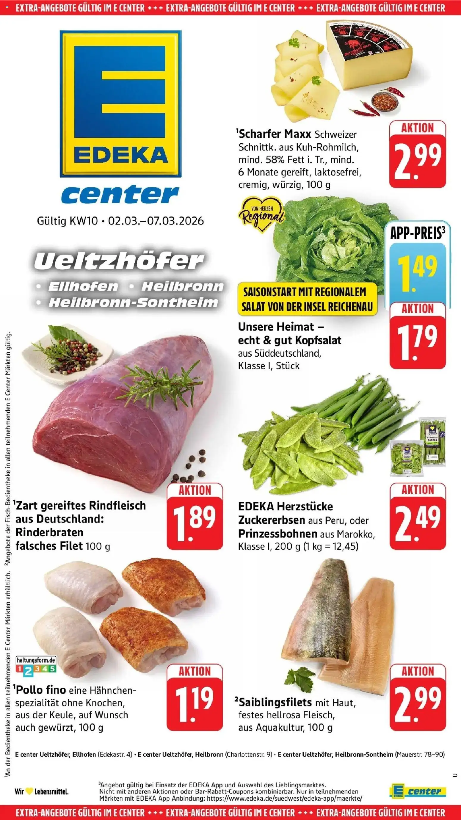 Edeka prospekt Heilbronn	 – gültig ab 02.03.2026 | Seite: 41 | Produkte: Rinderbraten, Hahnchen, Rindfleisch, Salat