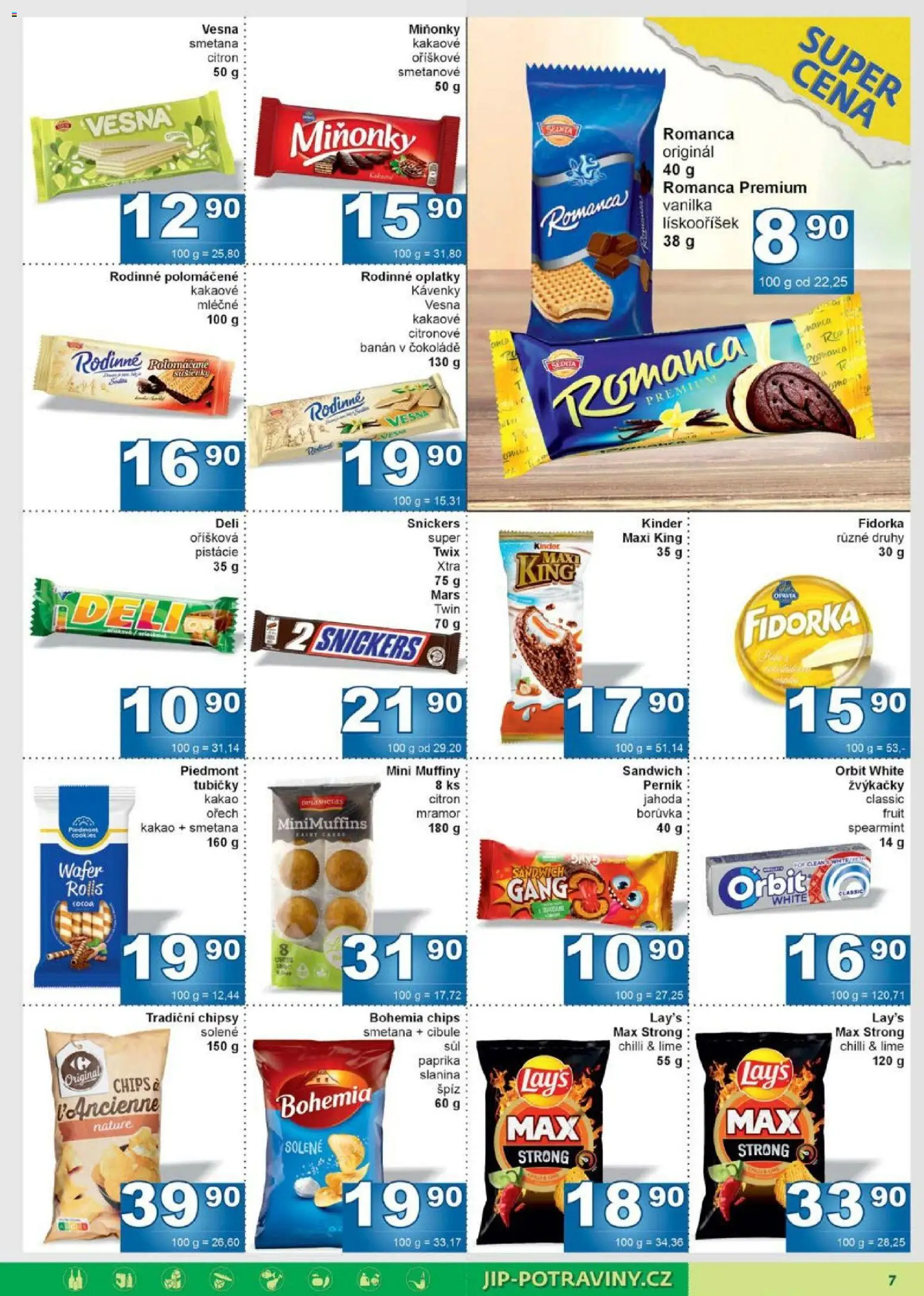 Jip leták od 28.01.2026 | Strana: 7 | Produkty: Twix, Maxi king, Perník, Cibule