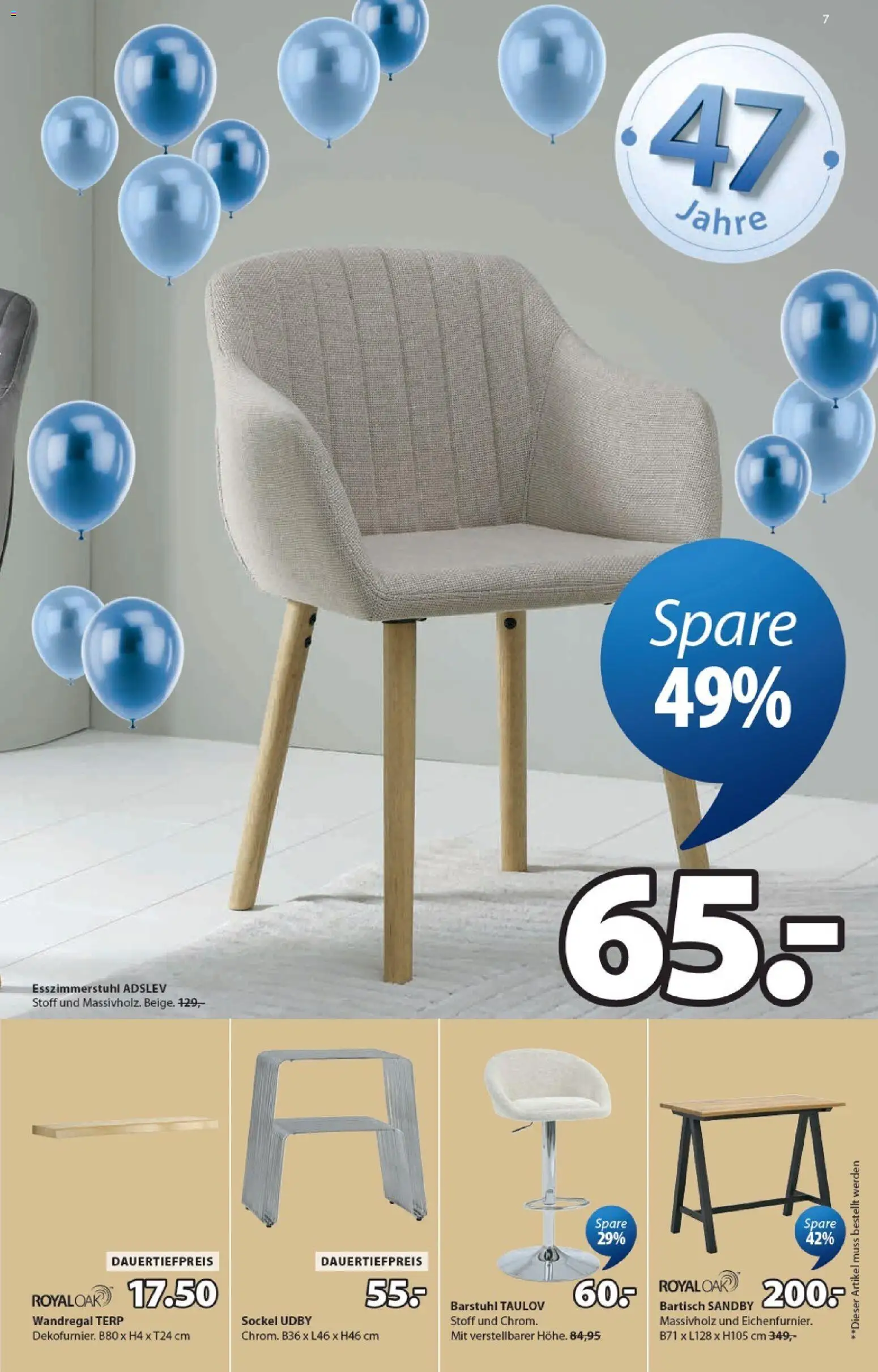 JYSK aktionen – gültig ab 17.03.2026 | Seite: 7 | Produkte: Bartisch, Wandregal