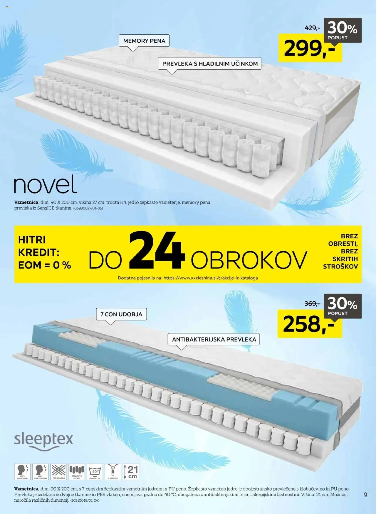 XXXL Lesnina katalog naj vaše sanje postanejo resničnost │ velja od 19.08.2025 | Stran: 9 | Izdelki: Prevleka