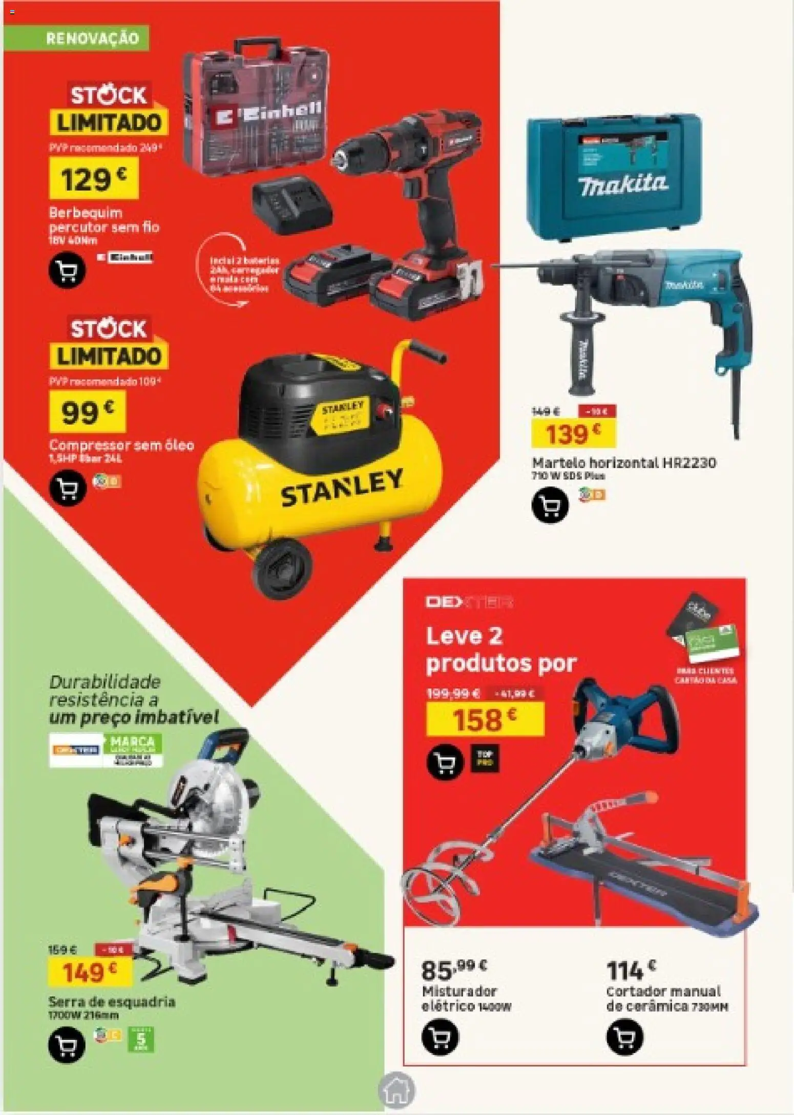Leroy Merlin Catálogo │ válido de 15.01.2026 | Página: 6 | Produtos: Cortador, Martelo, Compressor