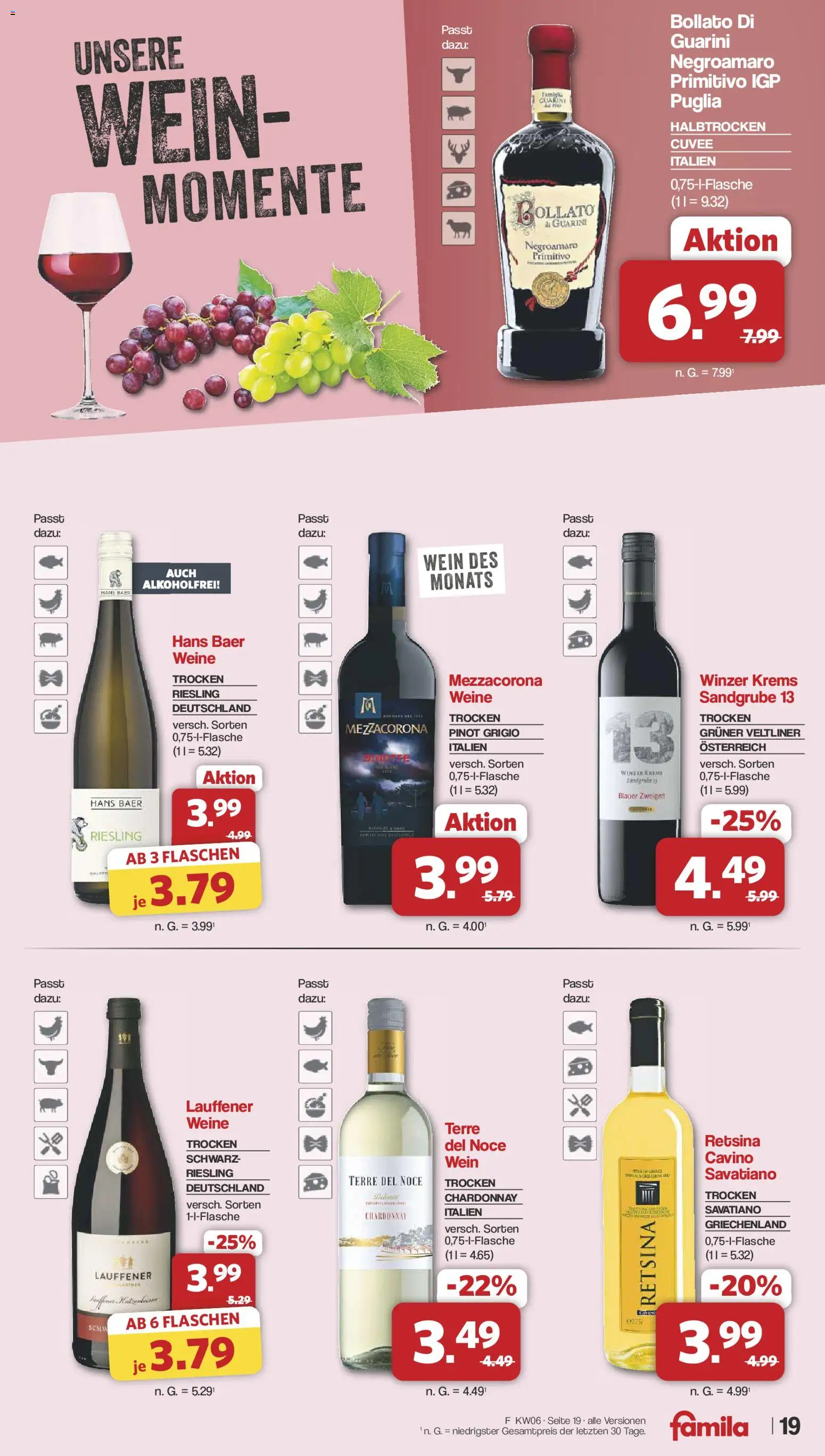 Famila Nordwest Prospekt 	 – gültig ab 02.02.2026 | Seite: 19 | Produkte: Wein