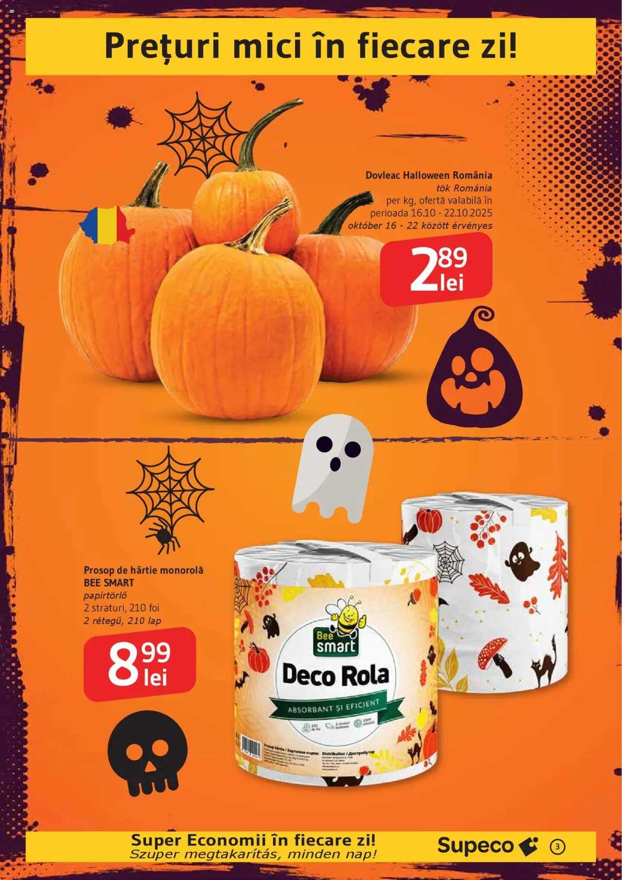 Noul catalog Supeco – valabil de la 16.10.2025 | Pagină: 3 | Produse: Dovleac, Mici