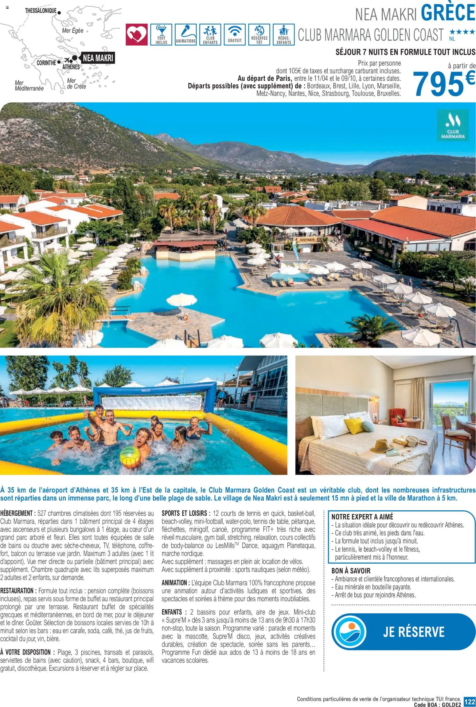 {H1} | Page: 122 | Produits: Eau minérale, Crête, Buffet, Jus