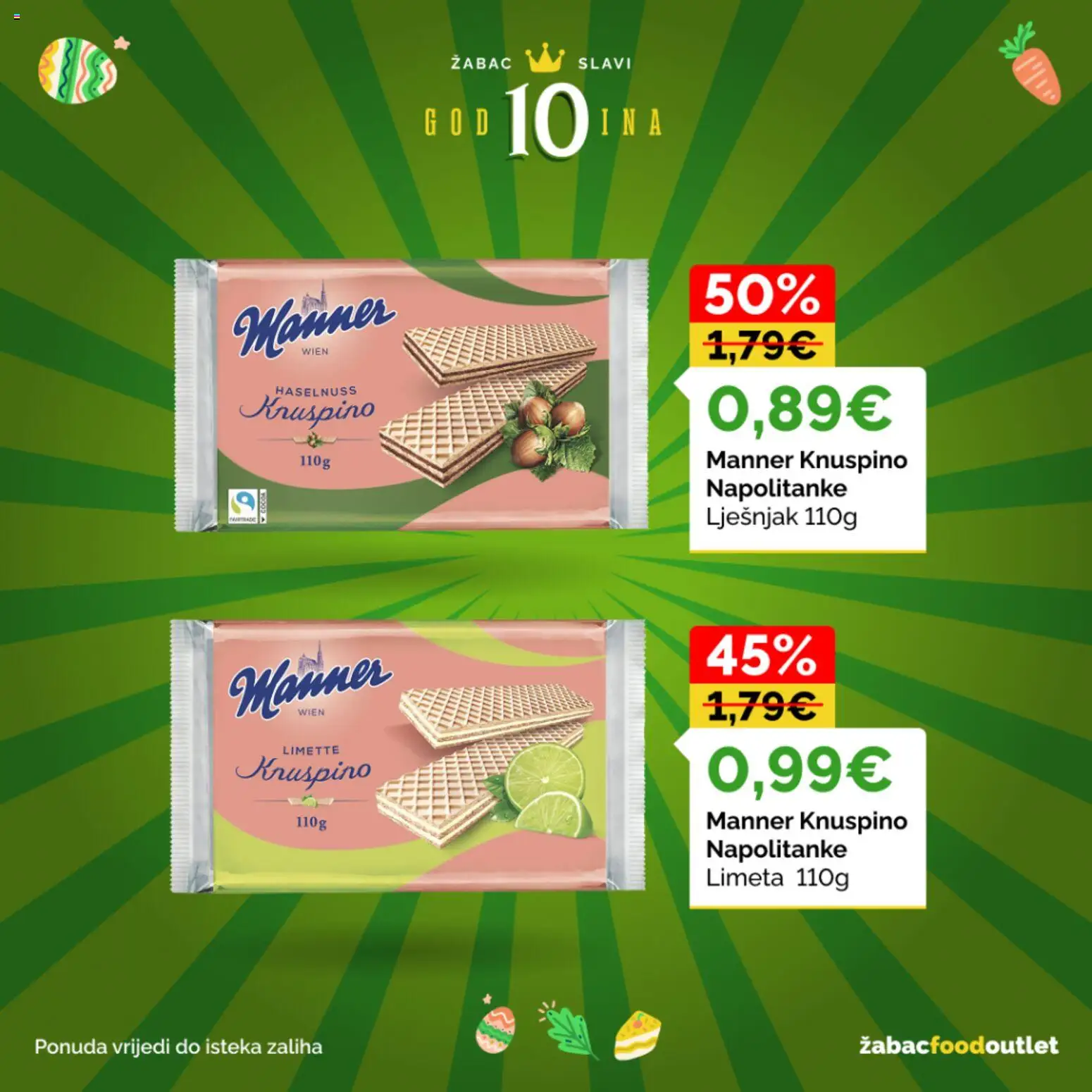 Žabac katalog | vrijedi od 30.03.2026 | Stranica: 27 | Proizvodi: Lješnjak, Napolitanke, Limeta