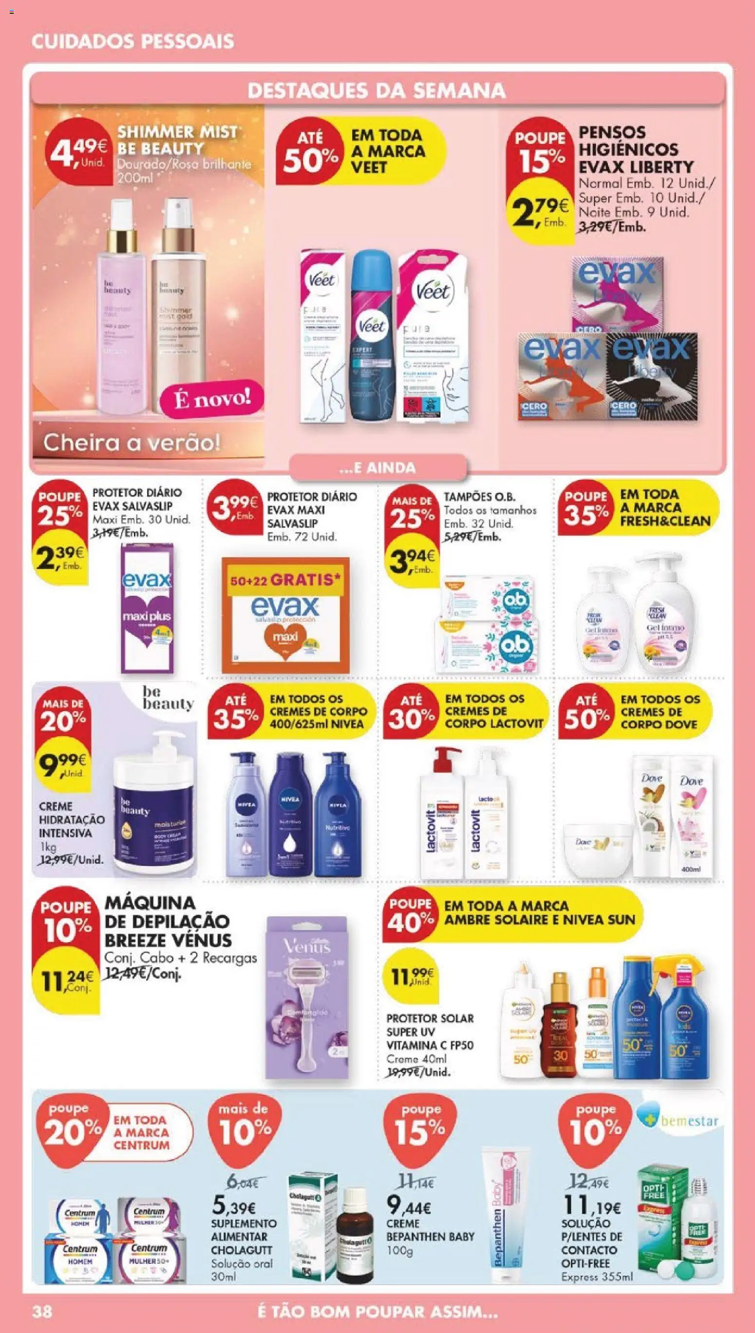Pingo Doce folheto │ válido de 14.04.2026 | Página: 42 | Produtos: Cabo, Pensos higiénicos, Vitamina c, Creme