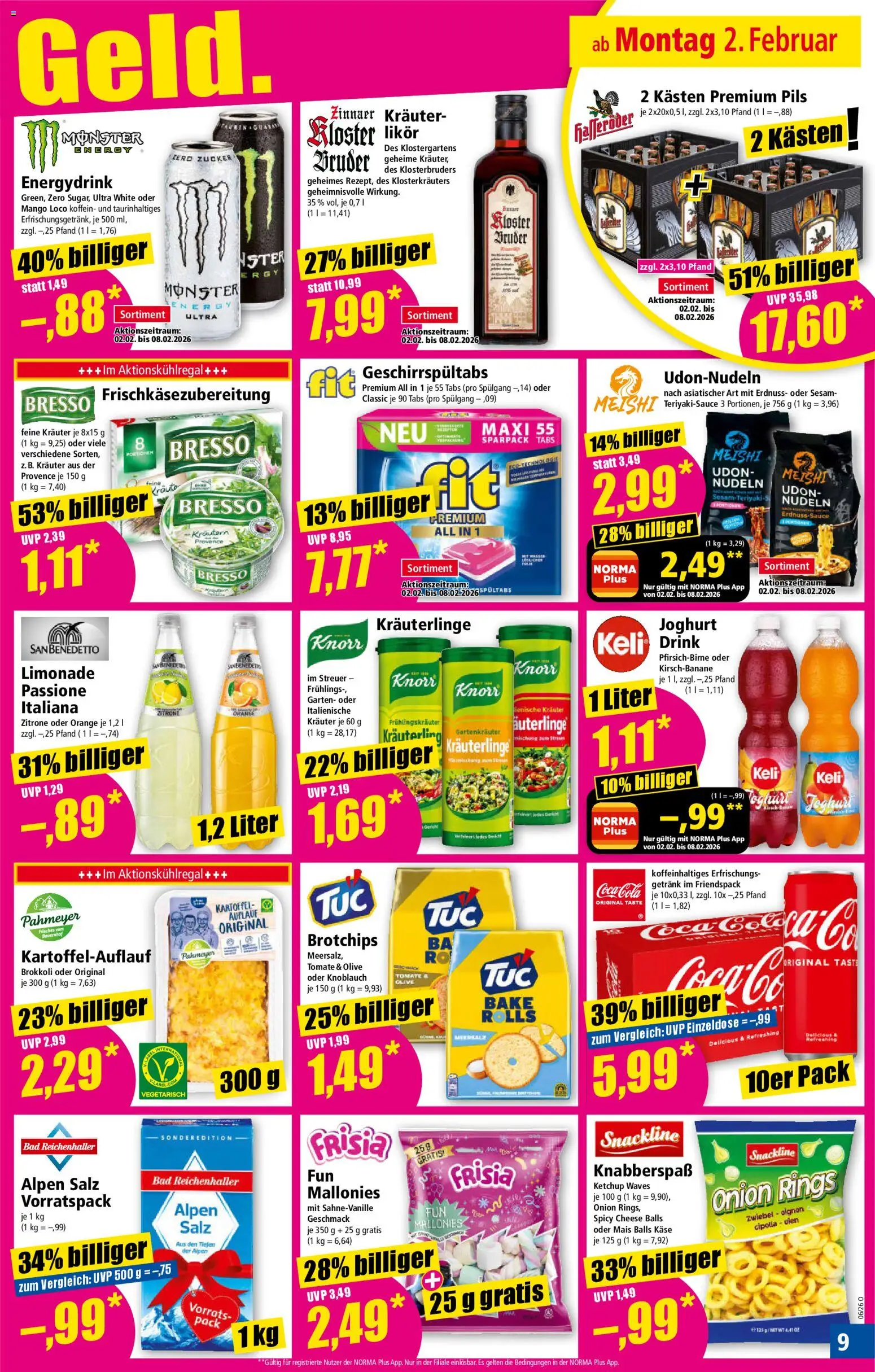 Norma Prospekt 	 – gültig ab 02.02.2026 | Seite: 9 | Produkte: Joghurt, Likör, Zitrone, Mango