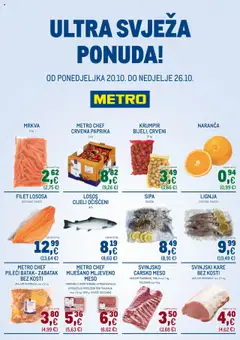 Metro - Ultra svježa ponuda - Pregled kataloga iz trgovine Metro, vrijedi od 20.10.2025