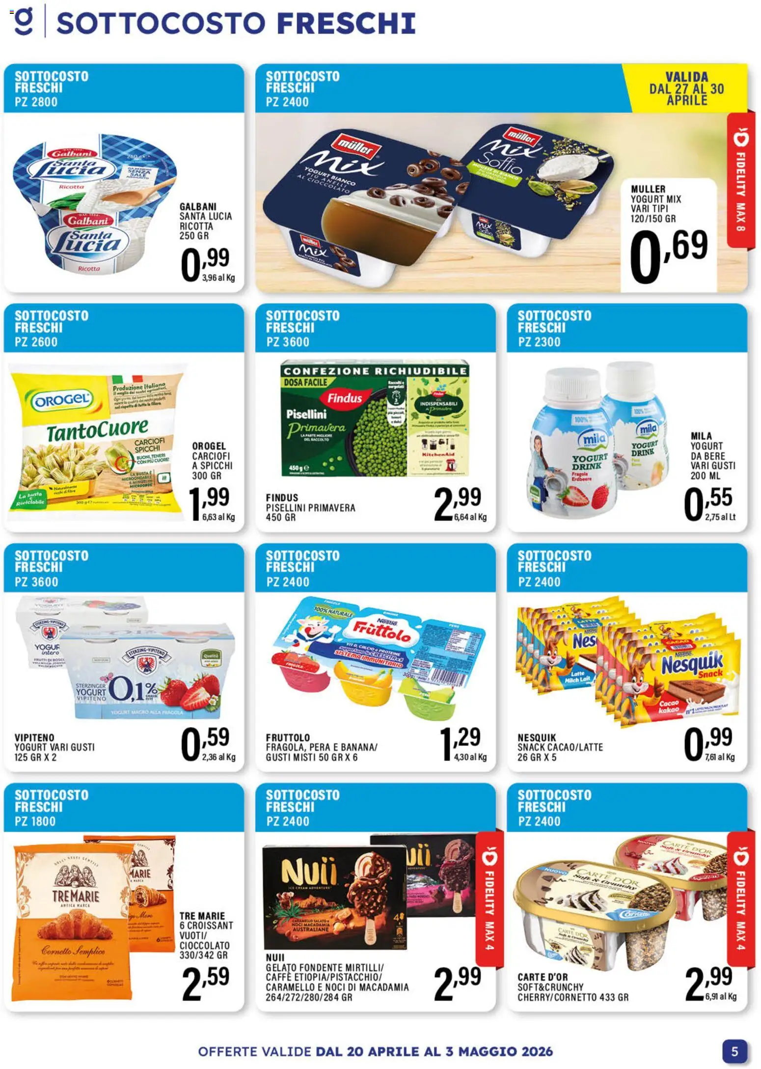 Volantino GECOP del 20.04.2026 | Pagina: 5 | Prodotti: Microonde, Gelato, Pera, Cacao