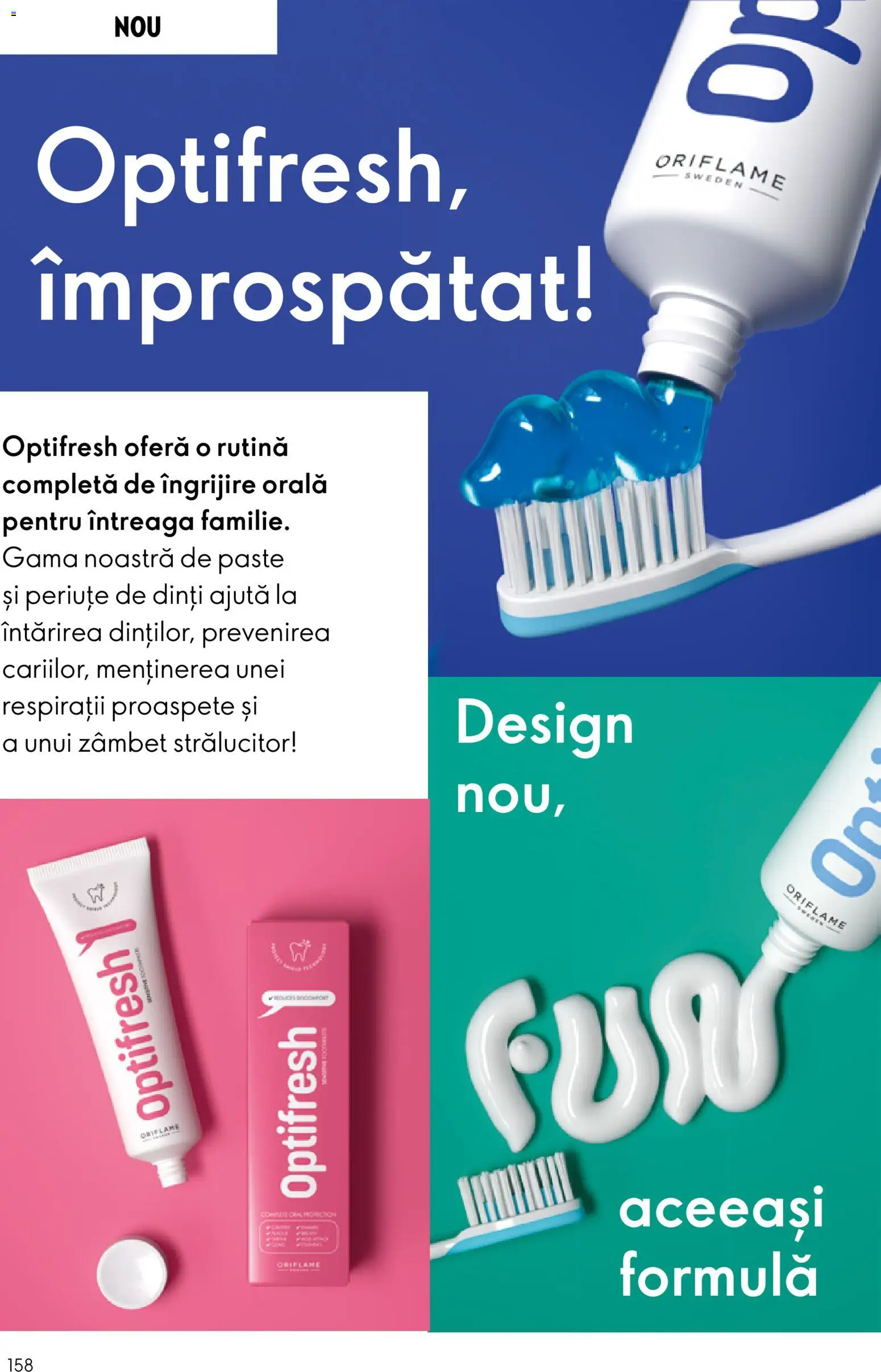 Noul catalog Oriflame – valabil de la 23.12.2025 | Pagină: 158 | Produse: Paste