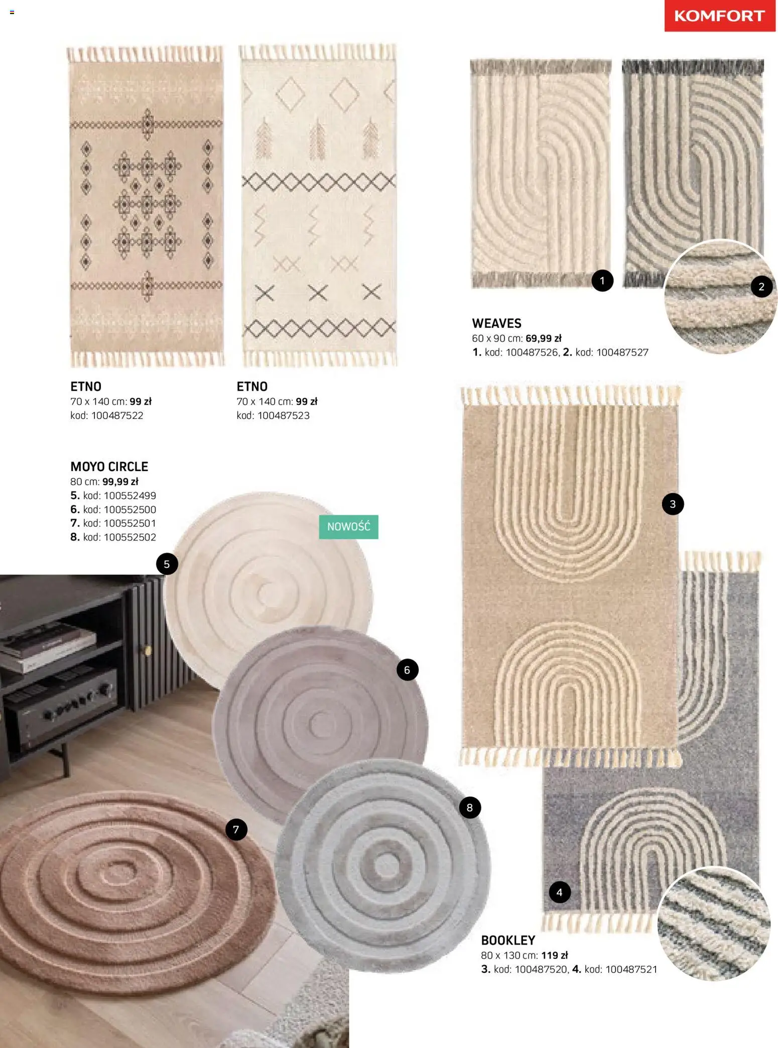 Komfort gazetka - Katalog dywanów od 17.03.2026 | Strona: 101