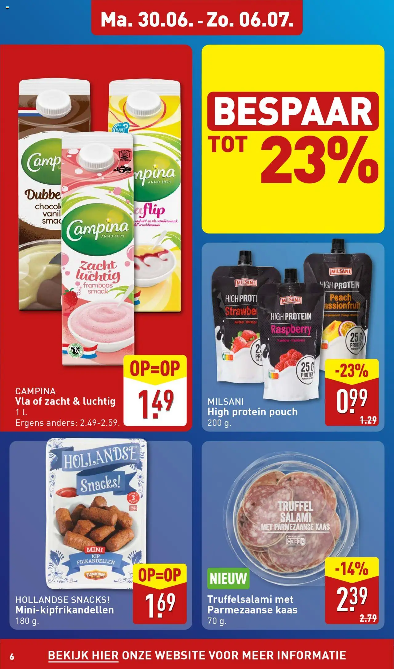  | Pagina: 6 | Producten: Snacks, Kaas, Yoghurt, Salami