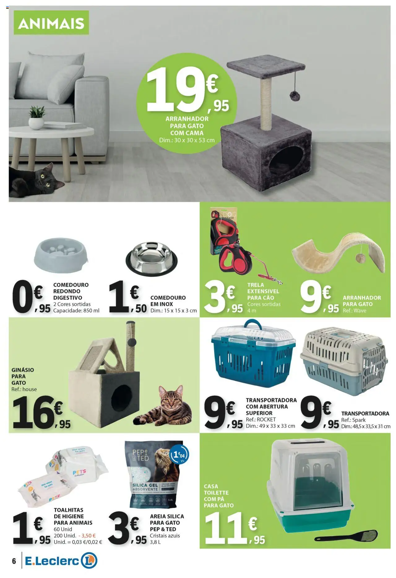 E.Leclerc - Folheto Não Alimentar │ válido de 14.08.2025 | Página: 6 | Produtos: Areia, Cama, Pá