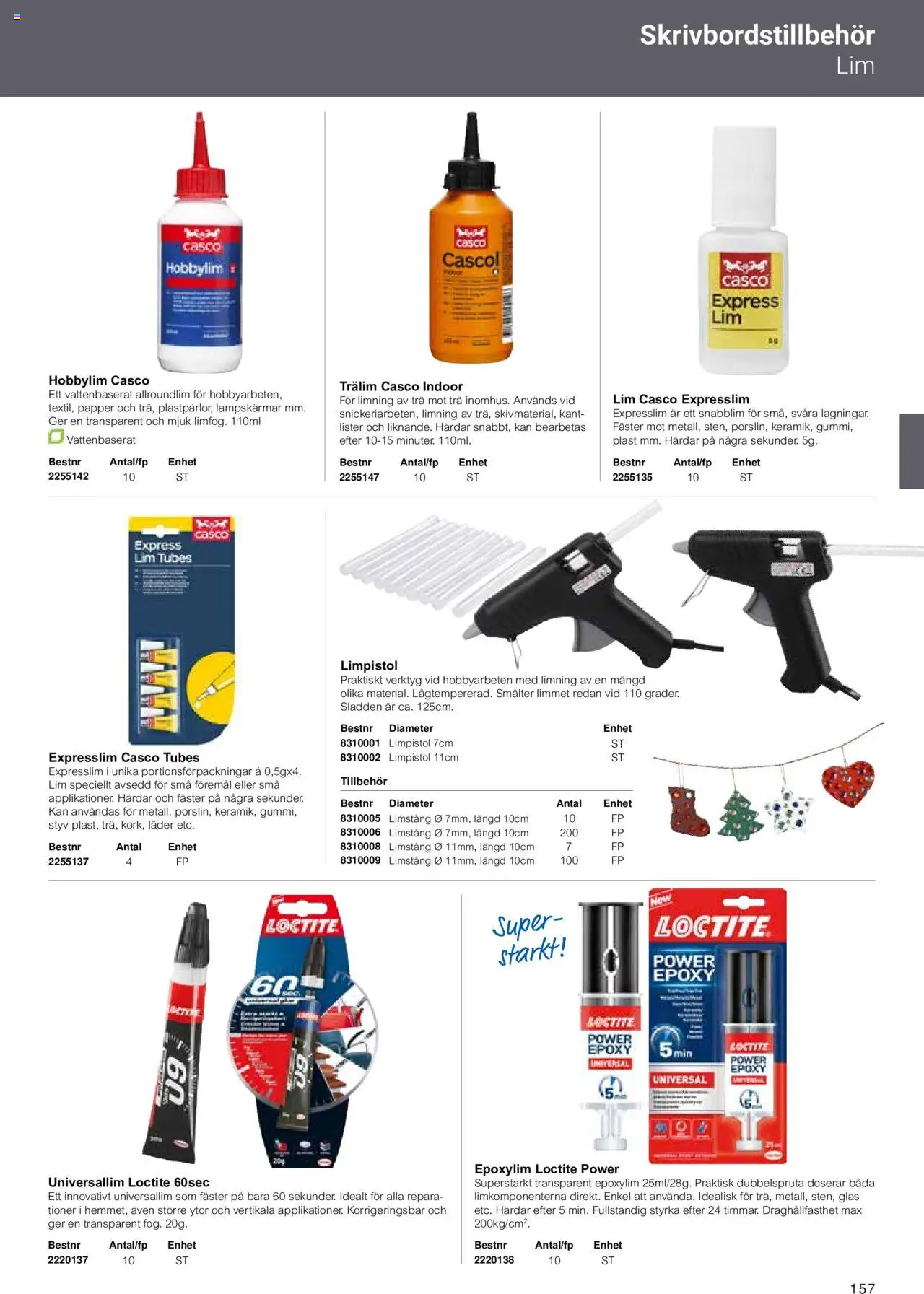 Office Depot reklamblad aktuell från 15.02.2024 | Sida: 159 | Produkter: Papper, Lim, Limpistol