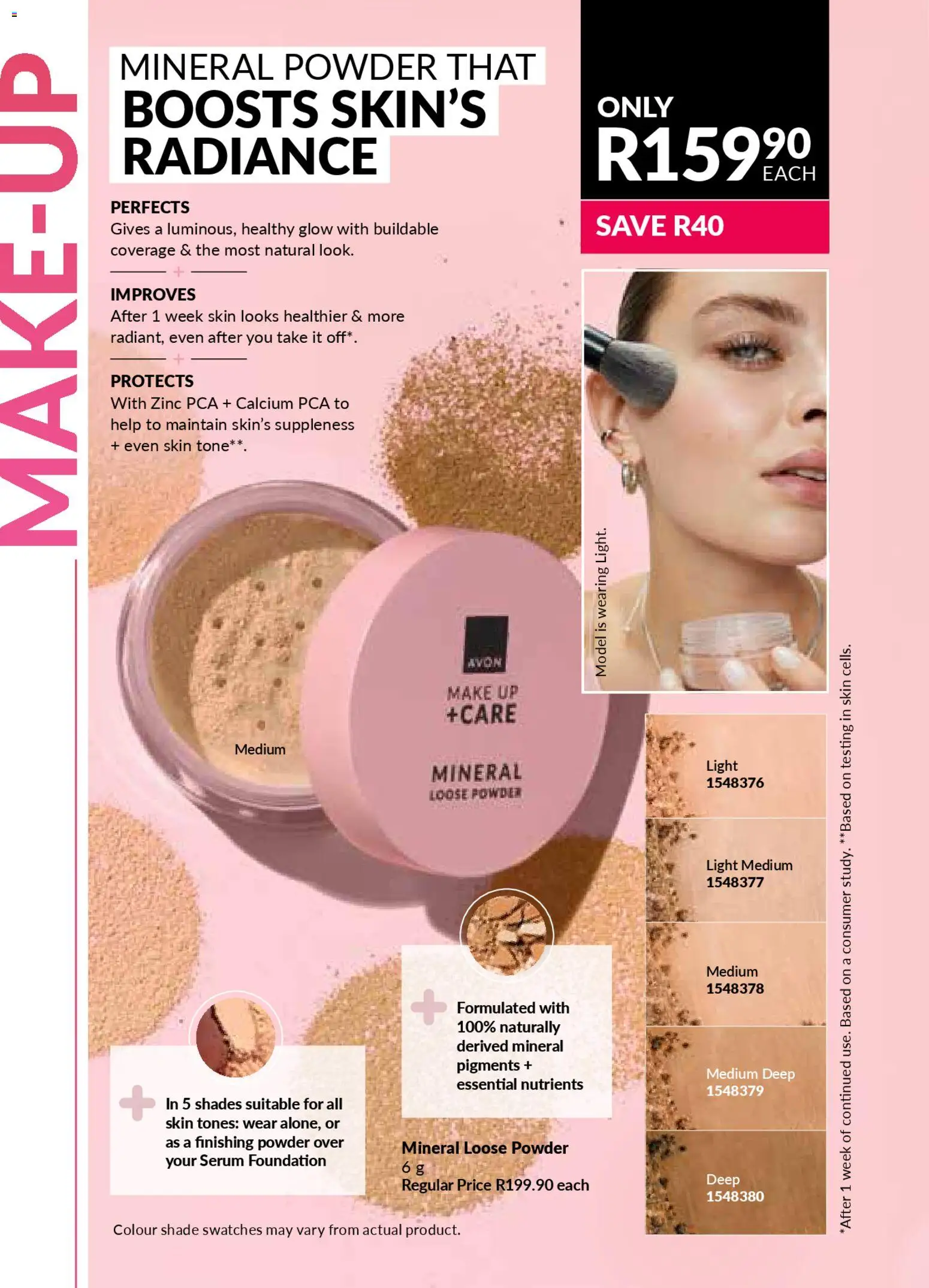 New Avon catalogue – valid from 01.01.2026 | Page: 46 | Products: Serum, Light, Foundation, Powder