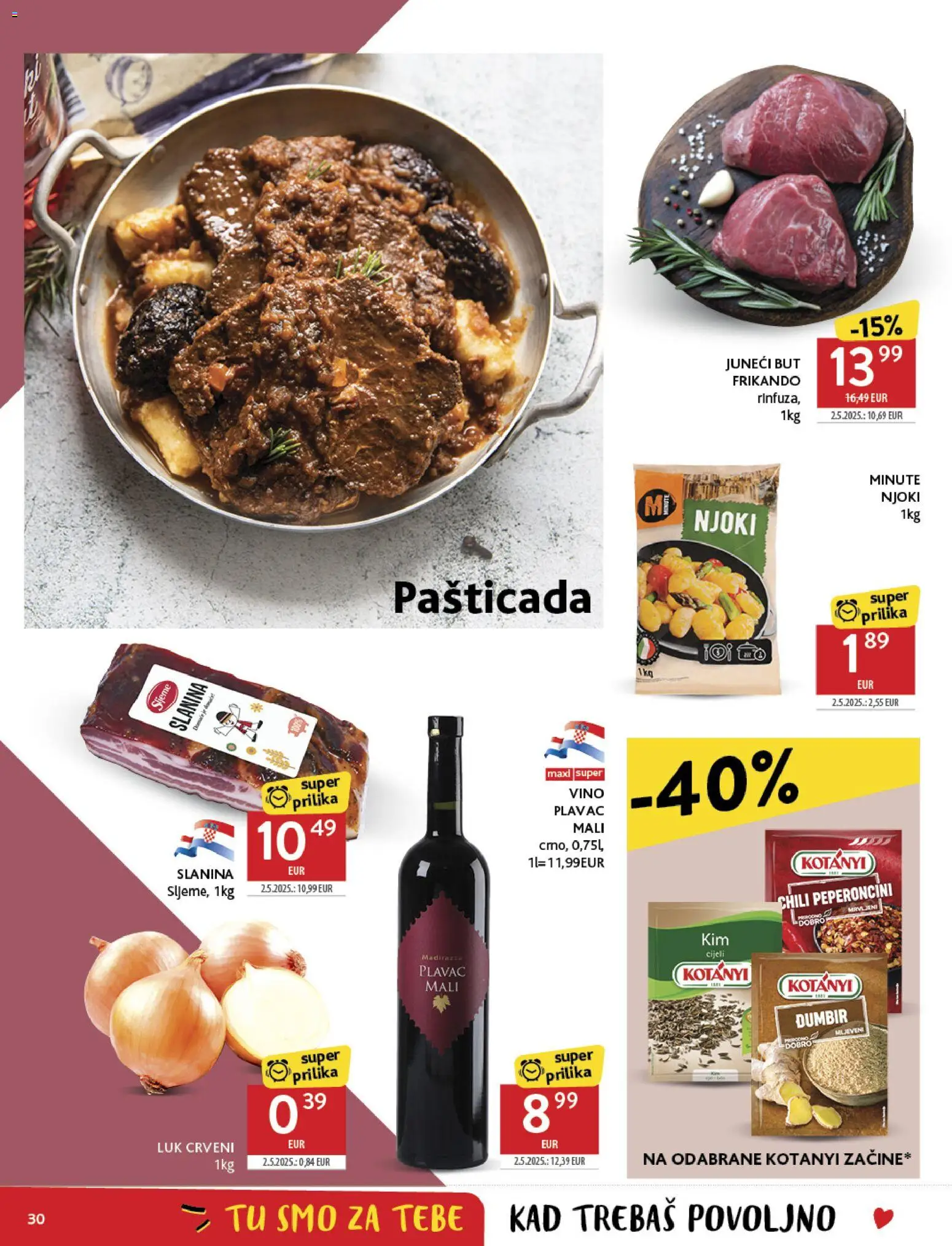 Konzum HR akciós ujság - amely érvényes a következő dátumtól: 19.11.2025 | Oldal: 30 | Termékek: Chili, Frikandó