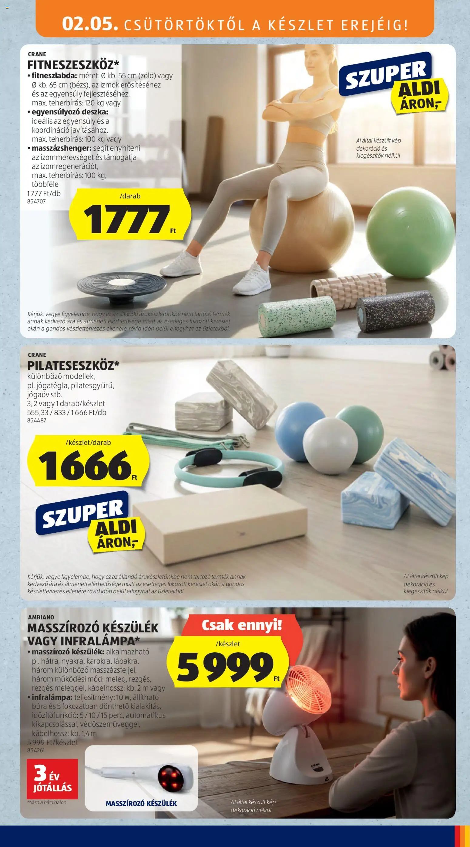 Aldi akciós ujság - amely érvényes a következő dátumtól: 05.02.2026 | Oldal: 19 | Termékek: Infralámpa, Dekoráció