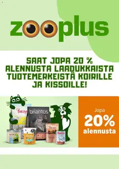 Katso Zooplus tarjoukset voimassa alkaen 19.08.2025