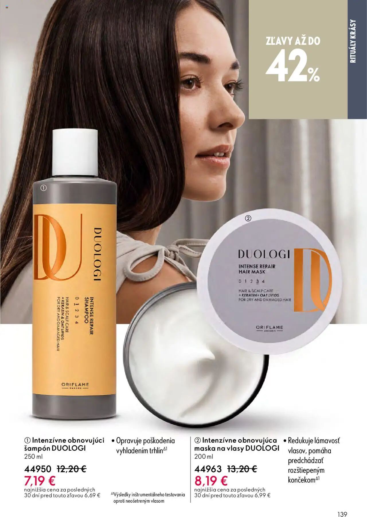 Katalóg Oriflame 13 2025 │ platný od 07.09.2025 | Strana: 139 | Produkty: Šampón, Maska na vlasy, Maska