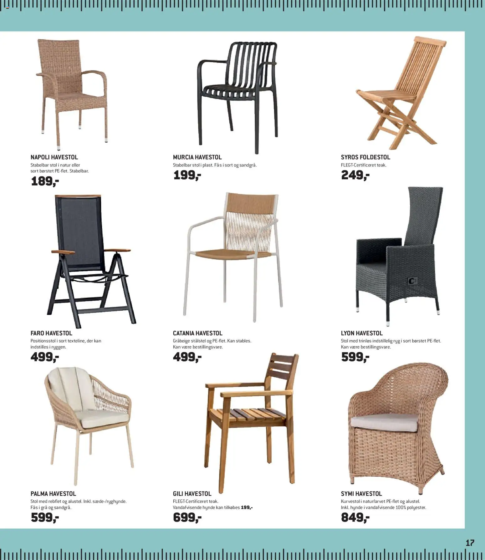 XL-BYG tilbudsavis – gyldig fra 27.03.2026 | Side: 17 | Produkter: Stol