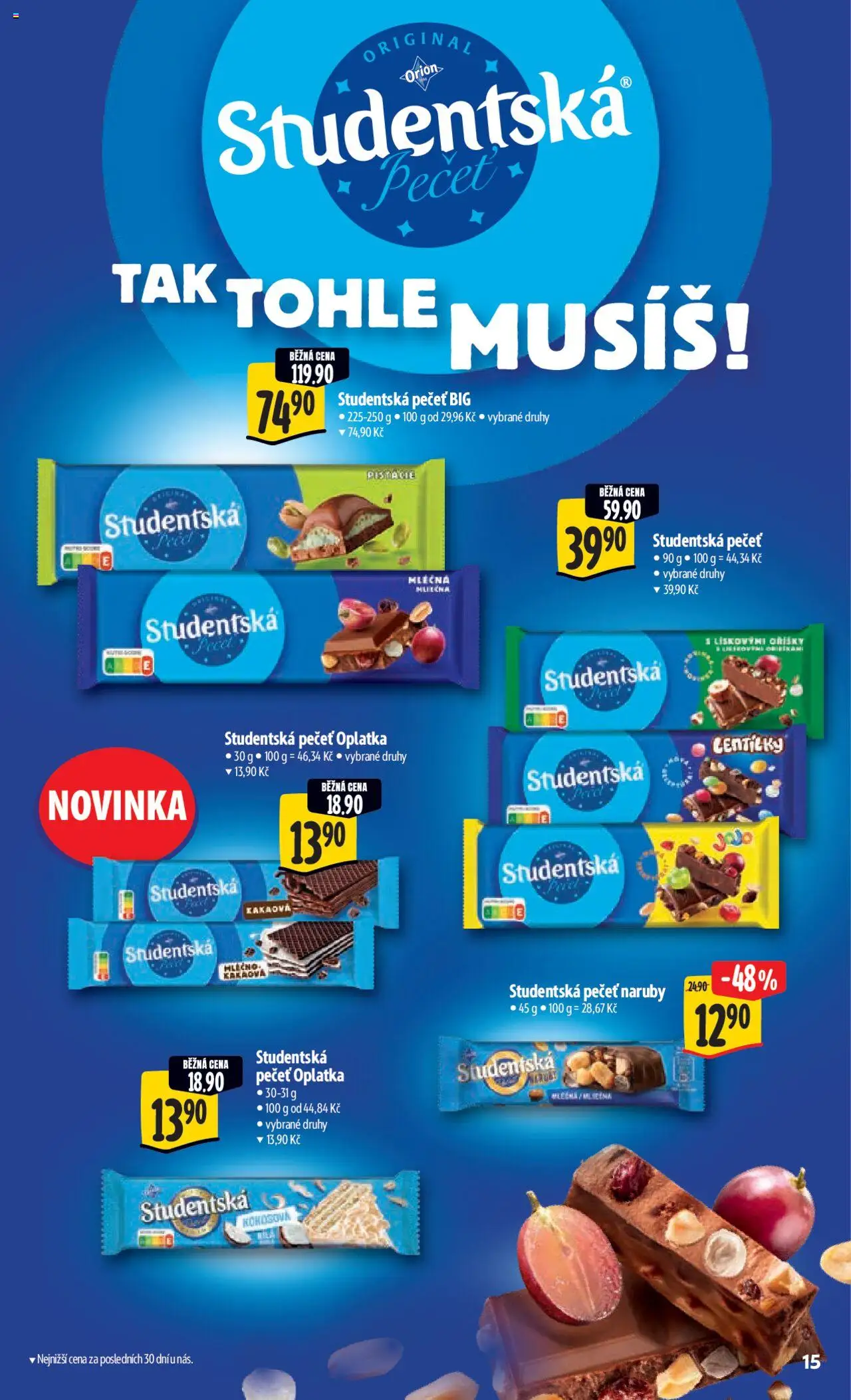 Albert leták - Hypermarket od 01.10.2025 | Strana: 24 | Produkty: Pistácie, Studentská pečeť, Mila, Lentilky